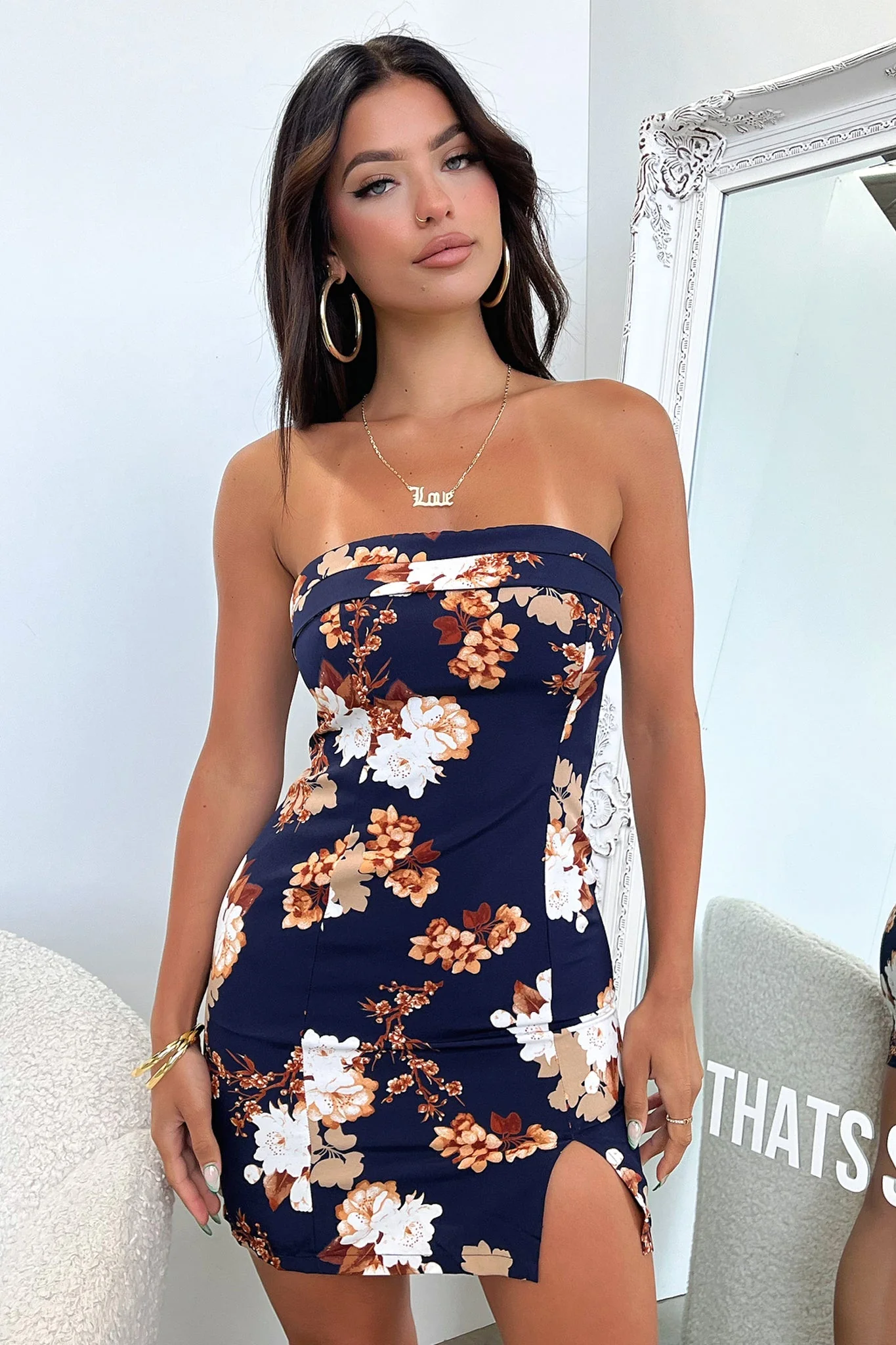 Charms Dress - Navy Floral - XTXFMF