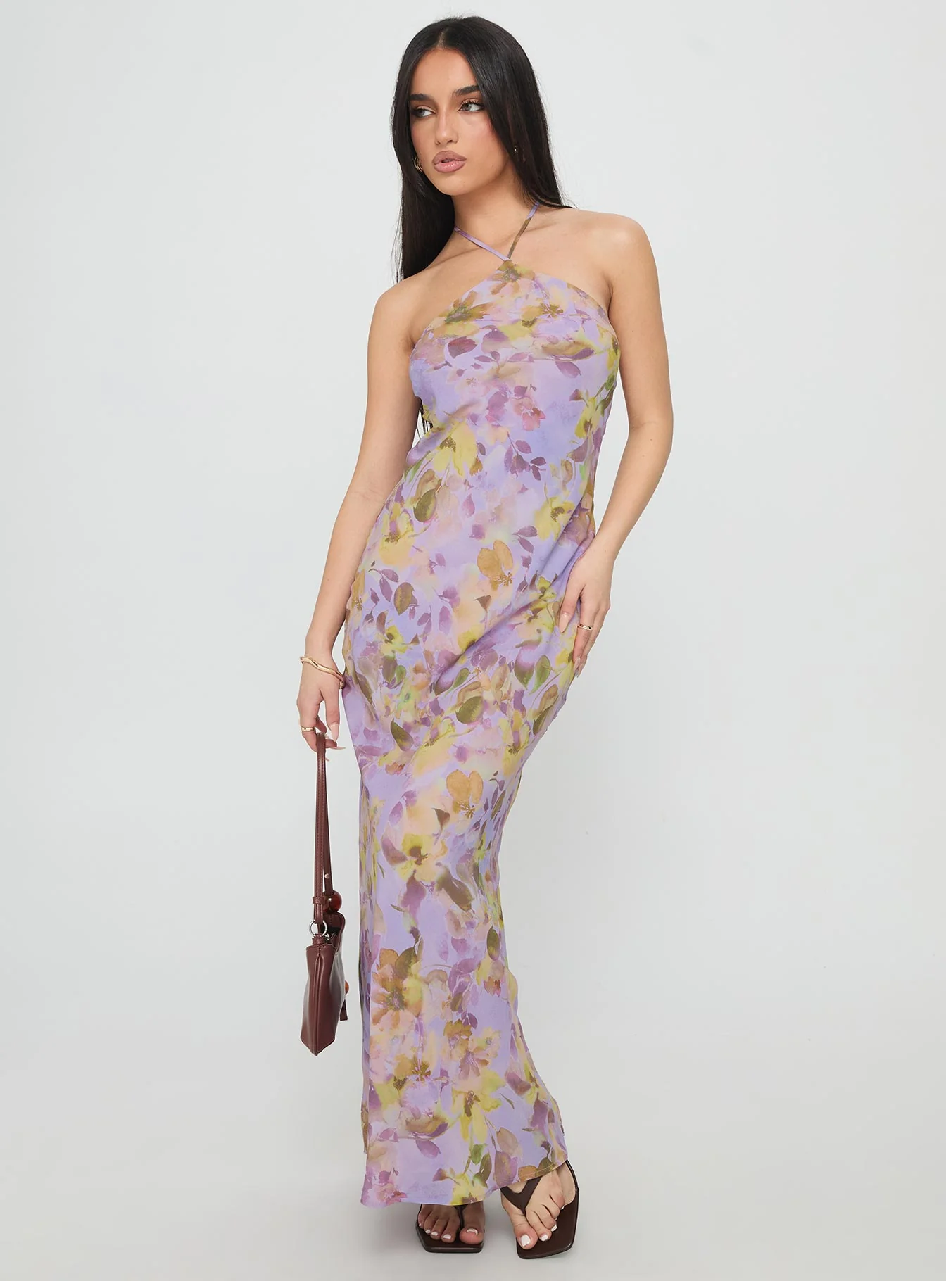 Florabella Halter Maxi Dress Multi - XTXFMF