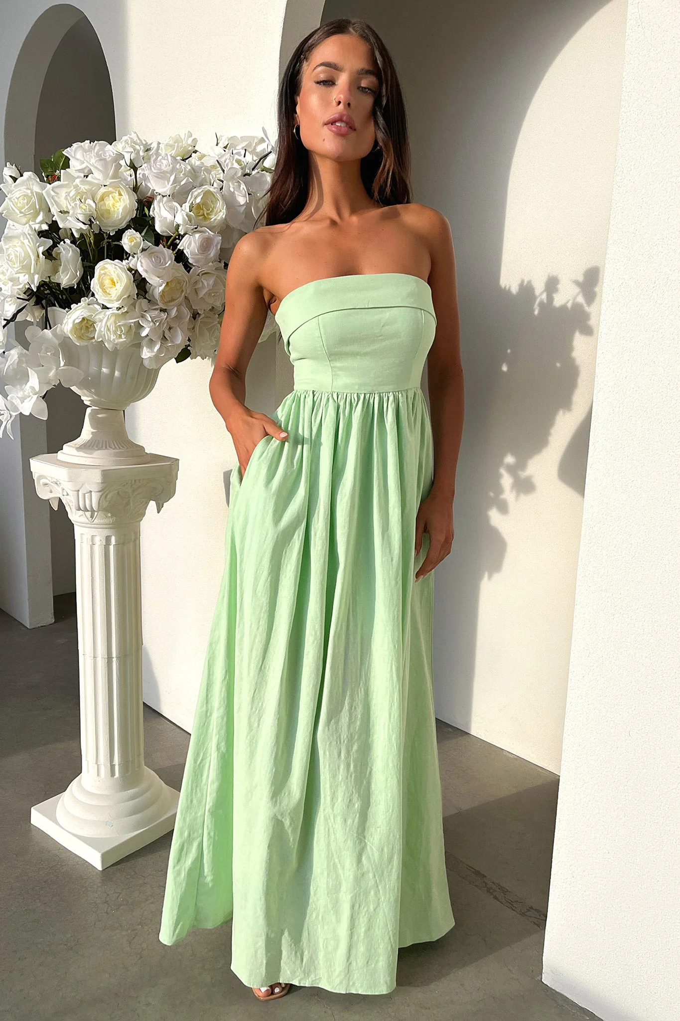 Cornell Maxi Dress - Sage - XTXFMF