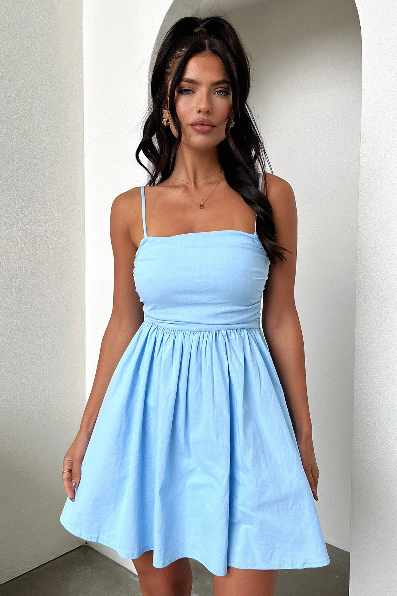 Miley Mini Dress - Blue - XTXFMF