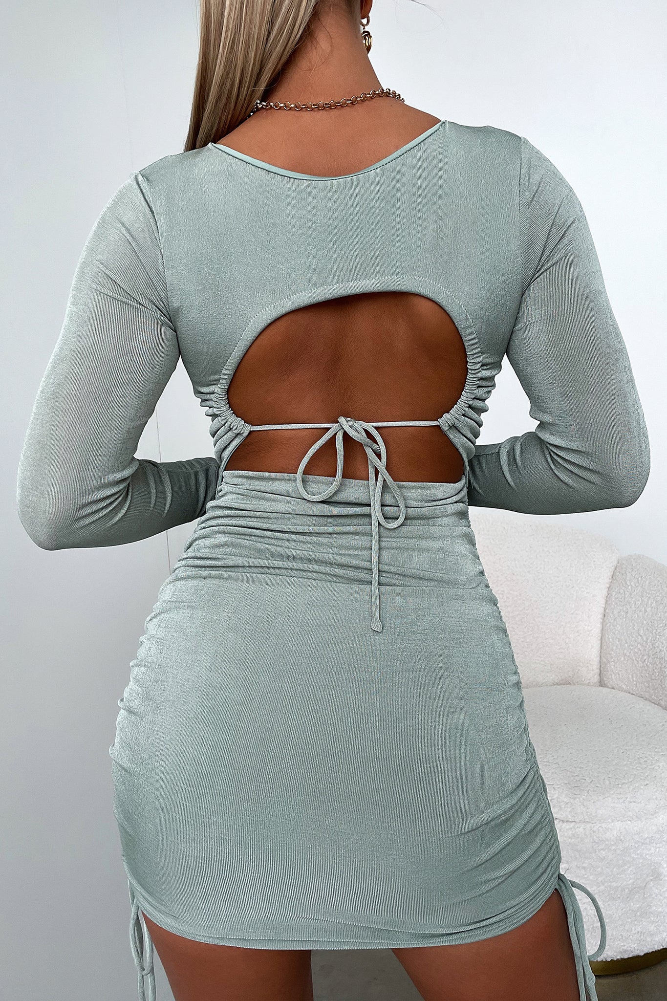 Kashvi Dress - Sage - XTXFMF