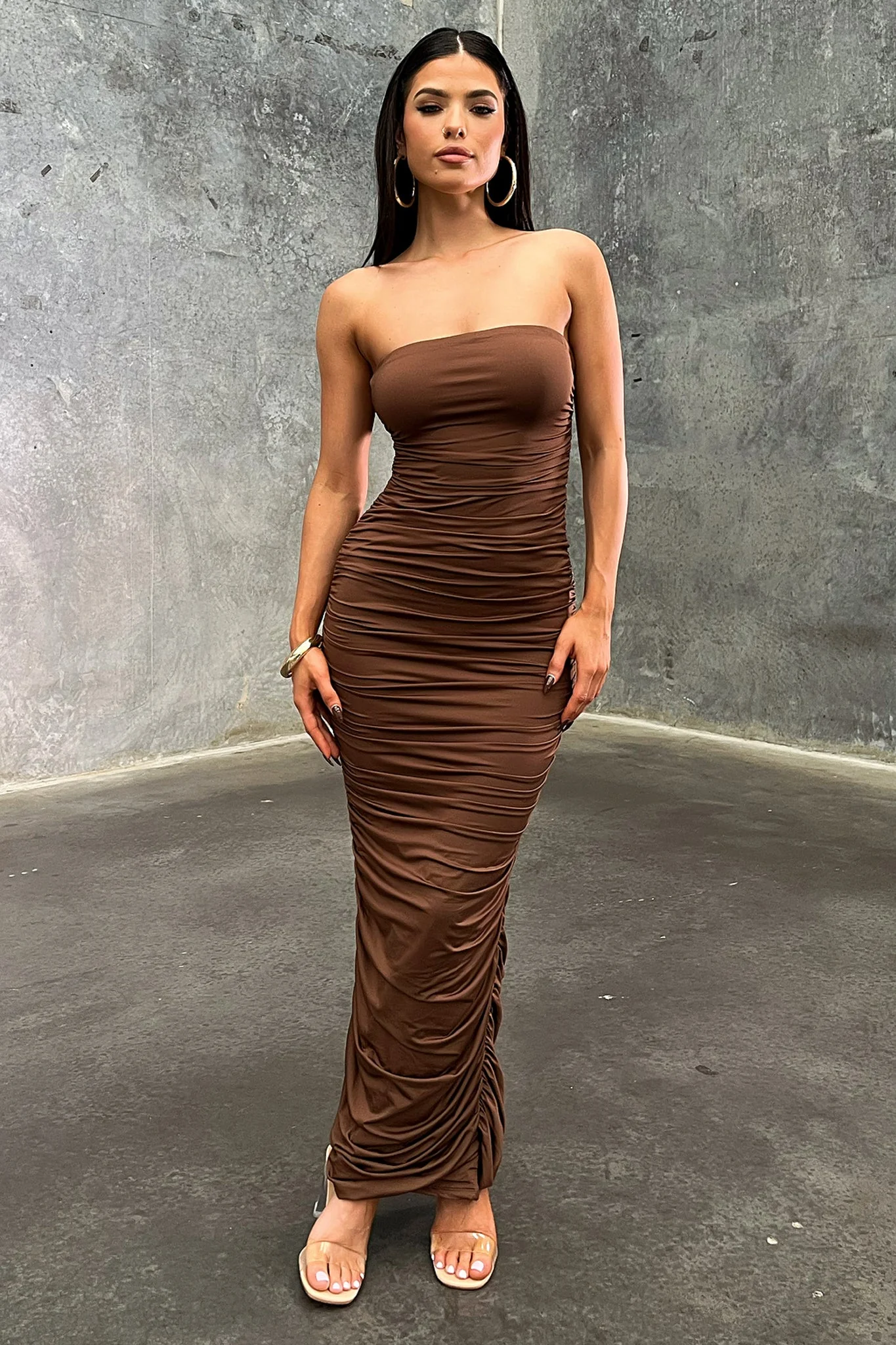 Tonic Maxi Dress - Brown - XTXFMF