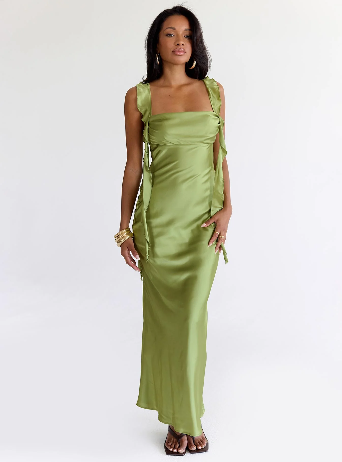 Lanai Maxi Dress Olive - XTXFMF