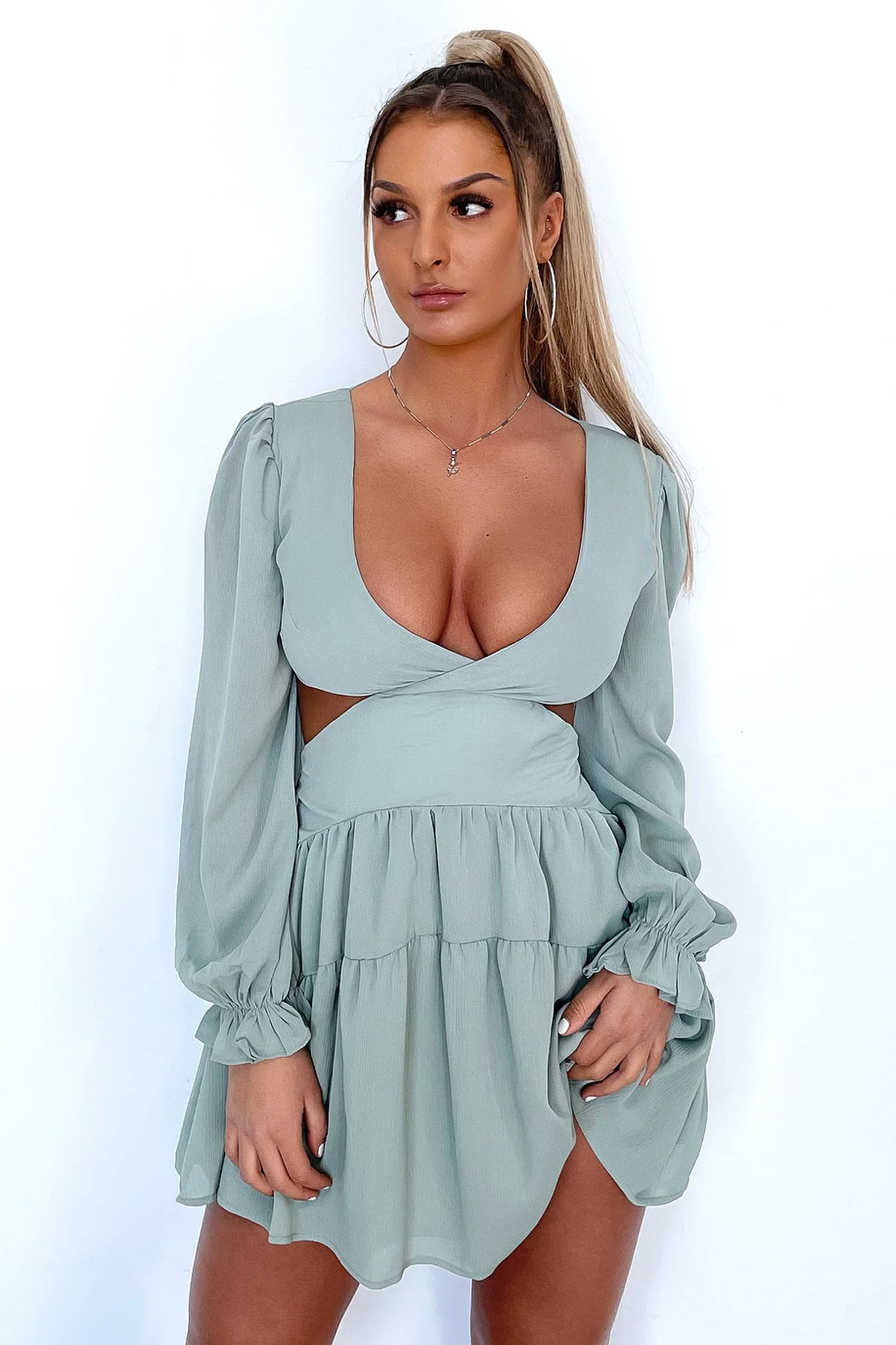 Avalon Dress - Sage - XTXFMF