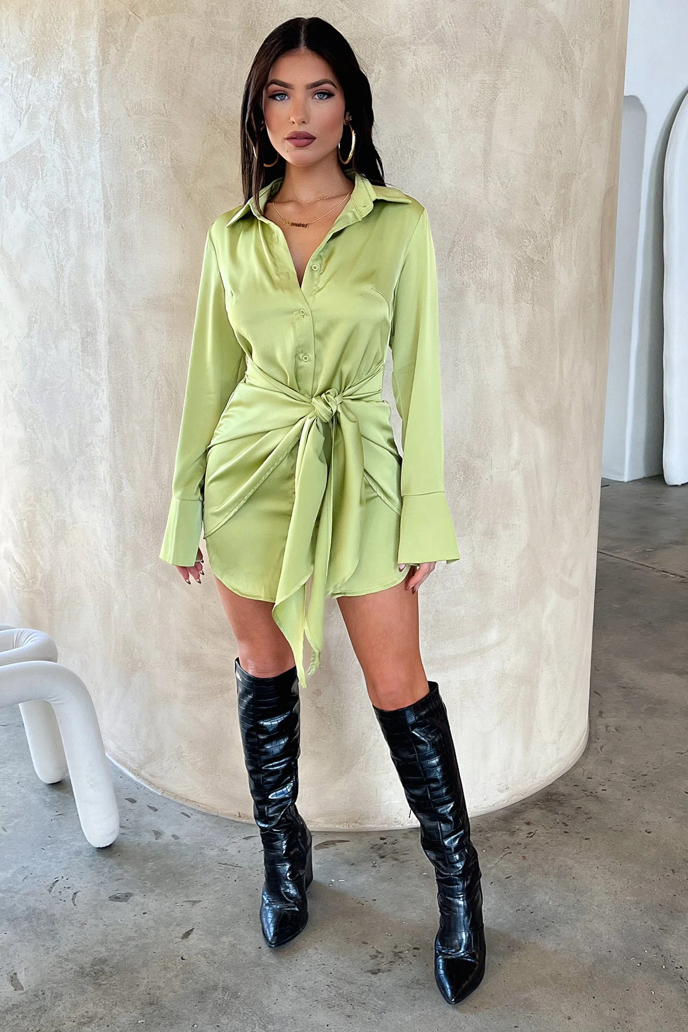 Alexa Dress - Green - XTXFMF