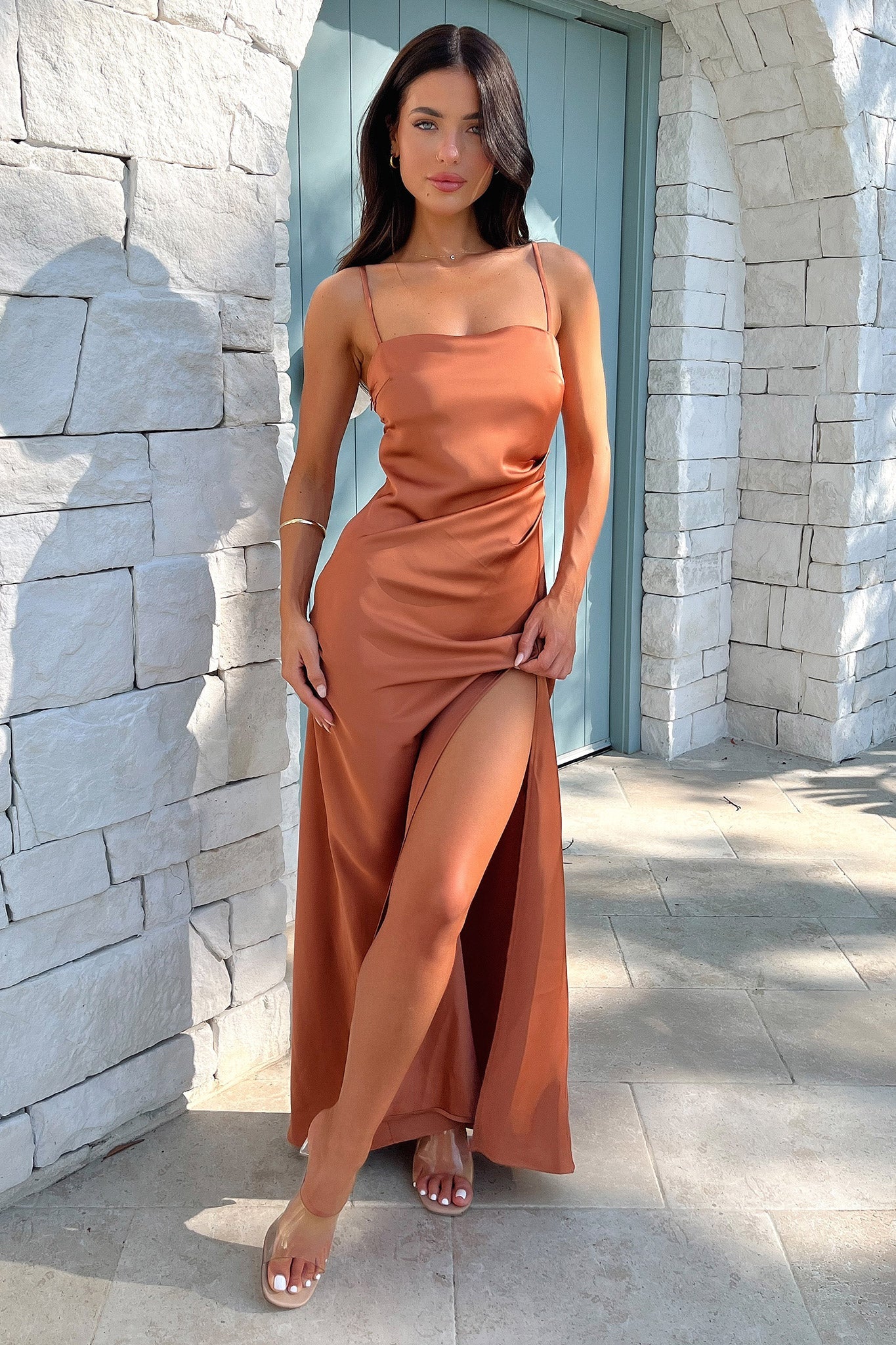 Manesh Maxi Dress - Copper - XTXFMF