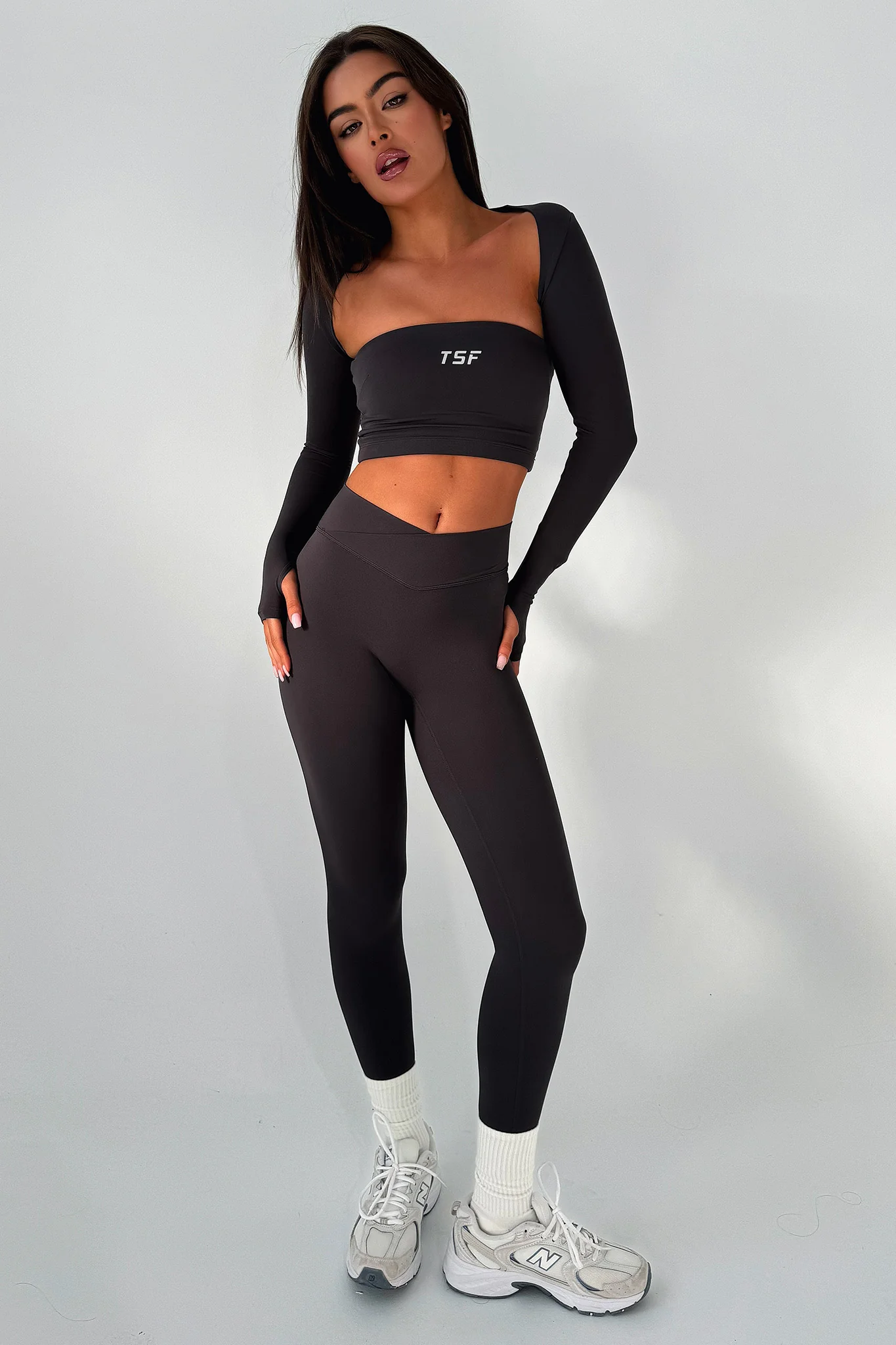 Koda Strapless Crop - Grey - XTXFMF