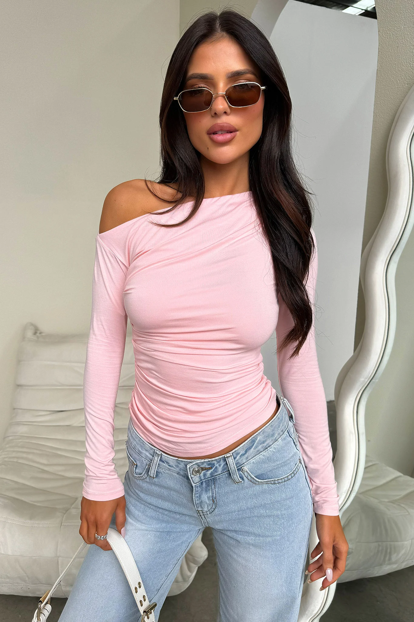 Vitani Long Sleeve Top - Pink - XTXFMF