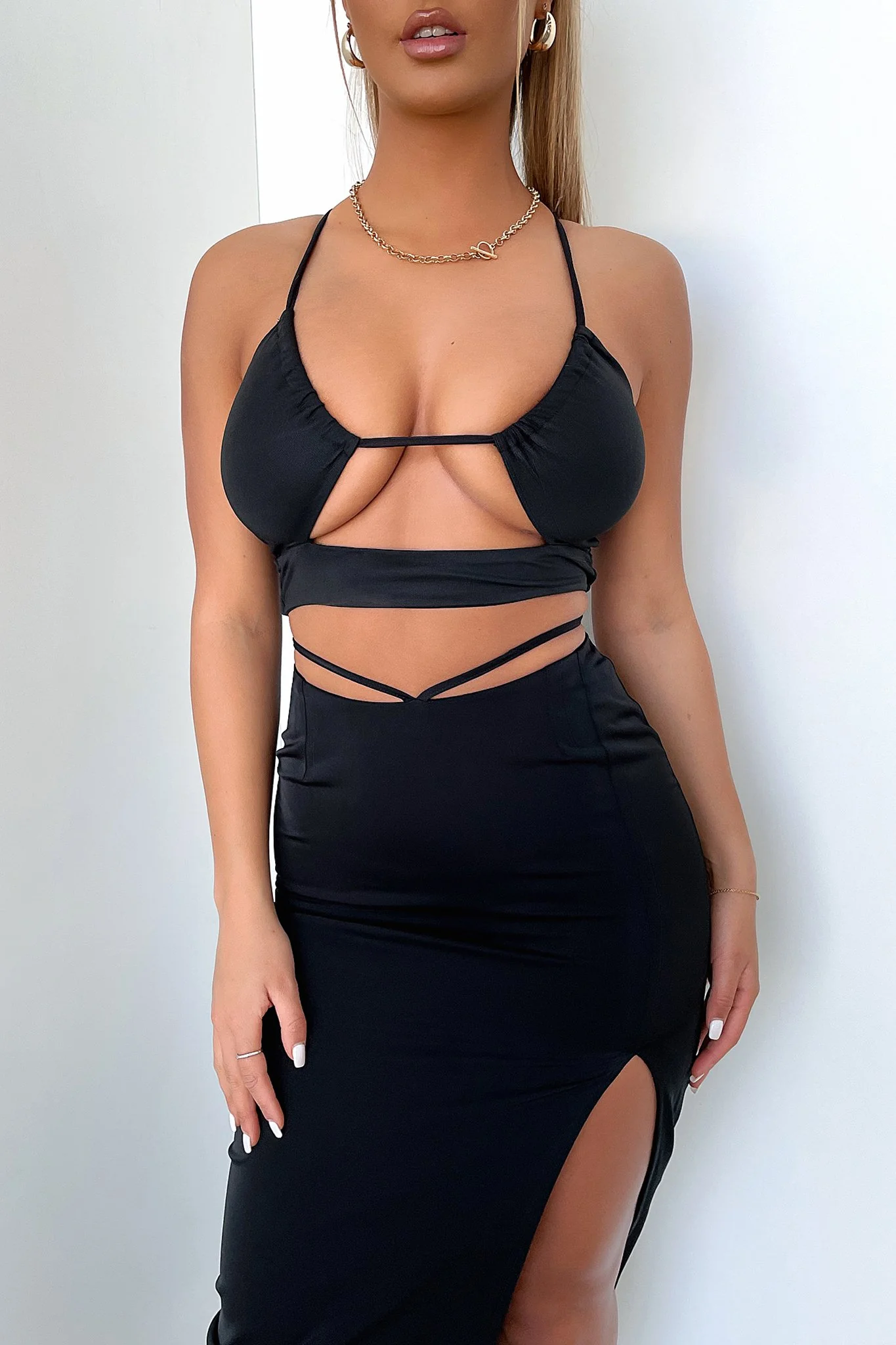 Risk Midi Skirt - Black - XTXFMF