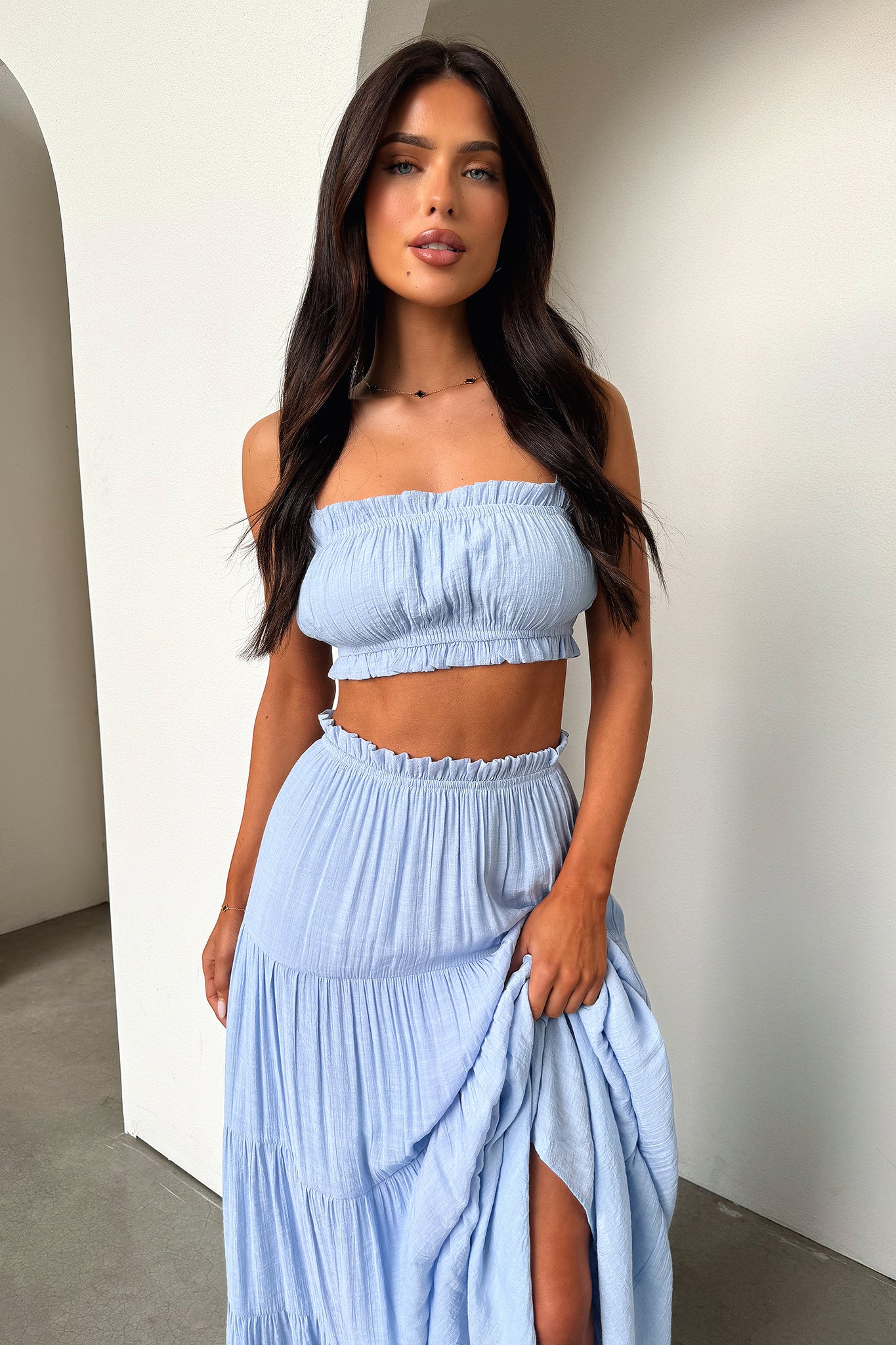 Selina Crop - Baby Blue - XTXFMF
