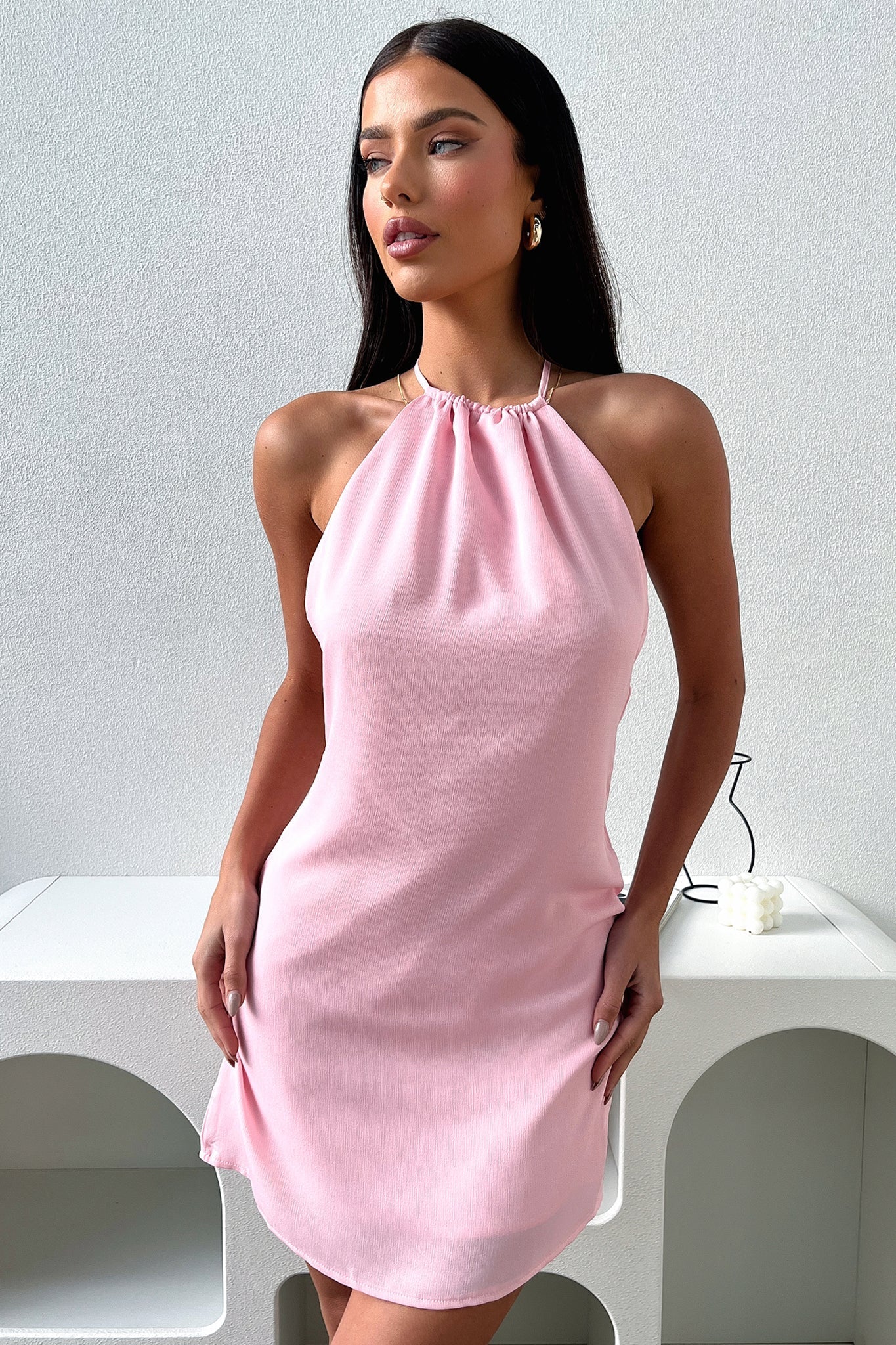Alessia Dress - Pink - XTXFMF