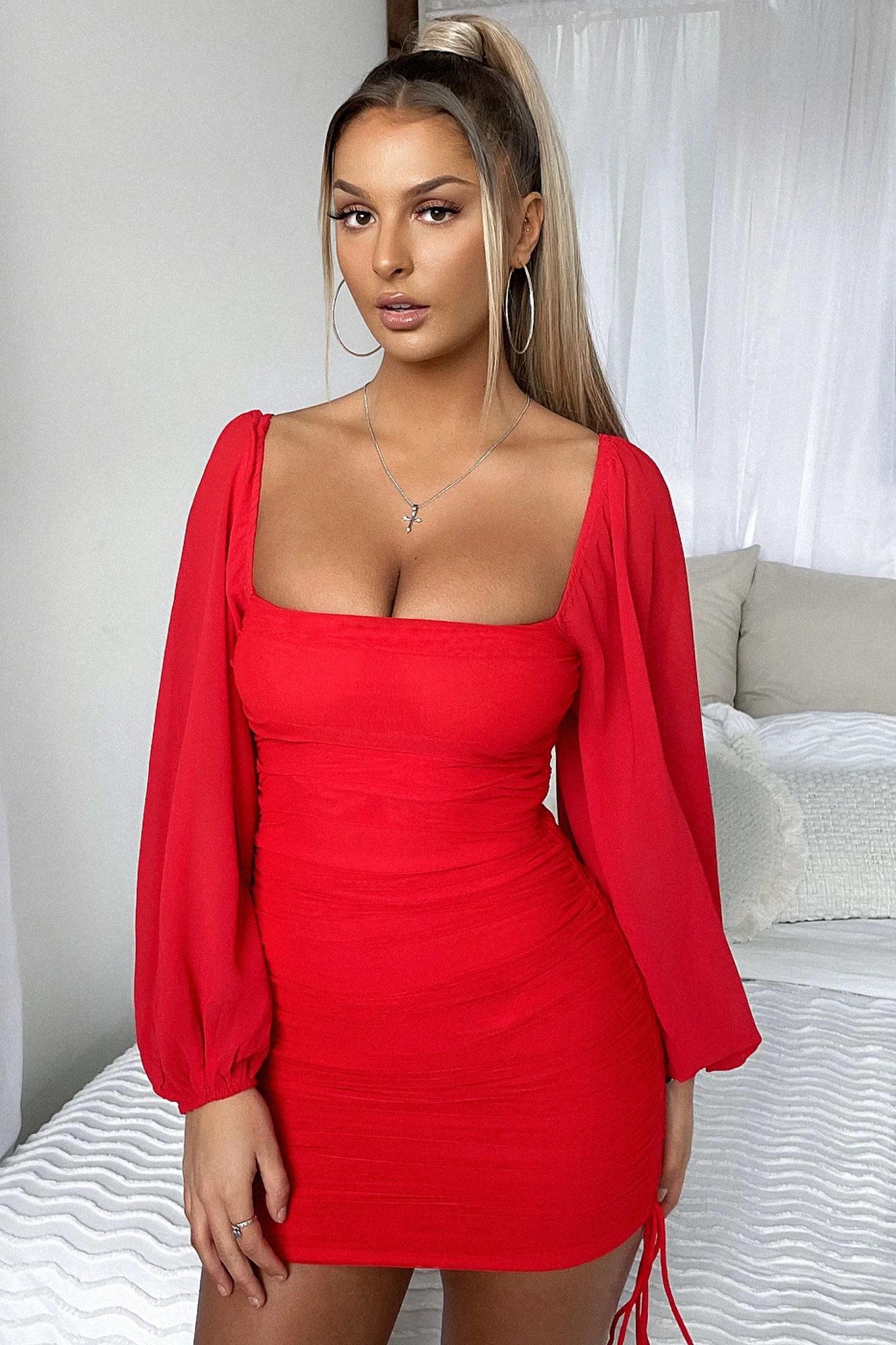 Lorde Dress - Red - XTXFMF