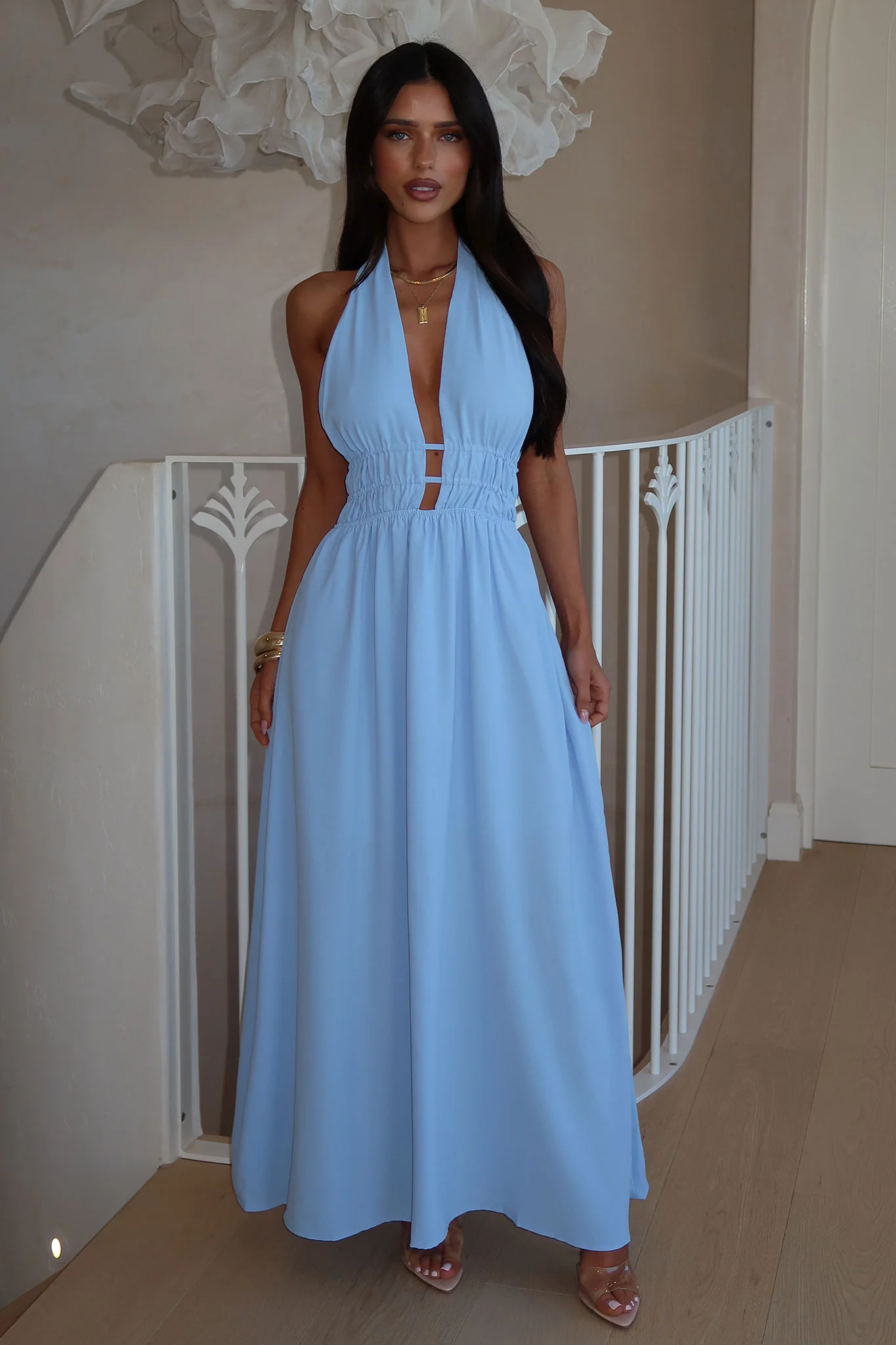 Arien Maxi Dress - Blue - XTXFMF