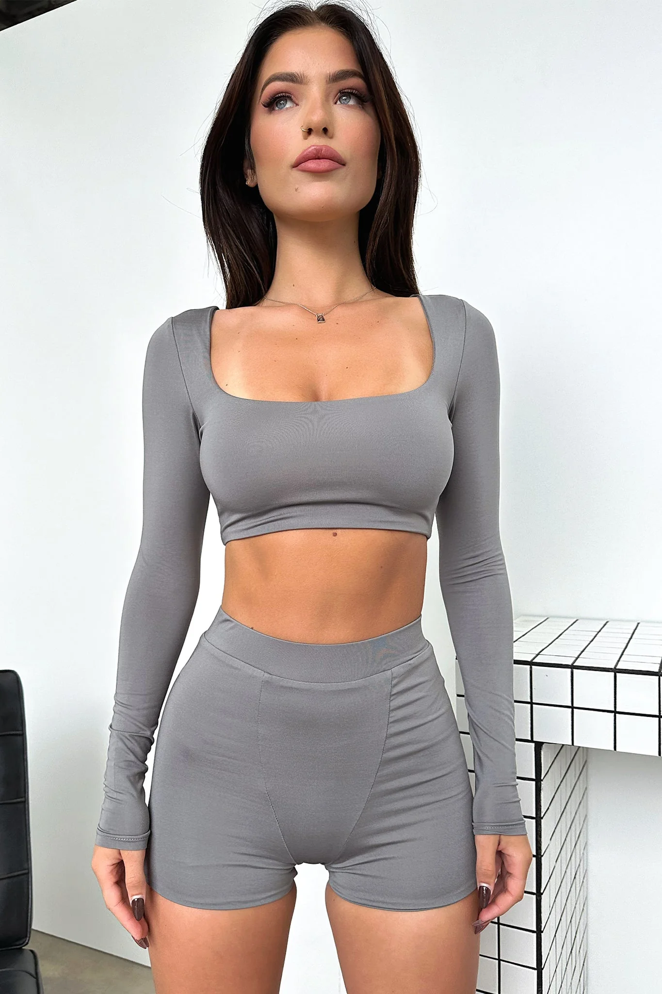 Vacay Shorts - Grey - XTXFMF