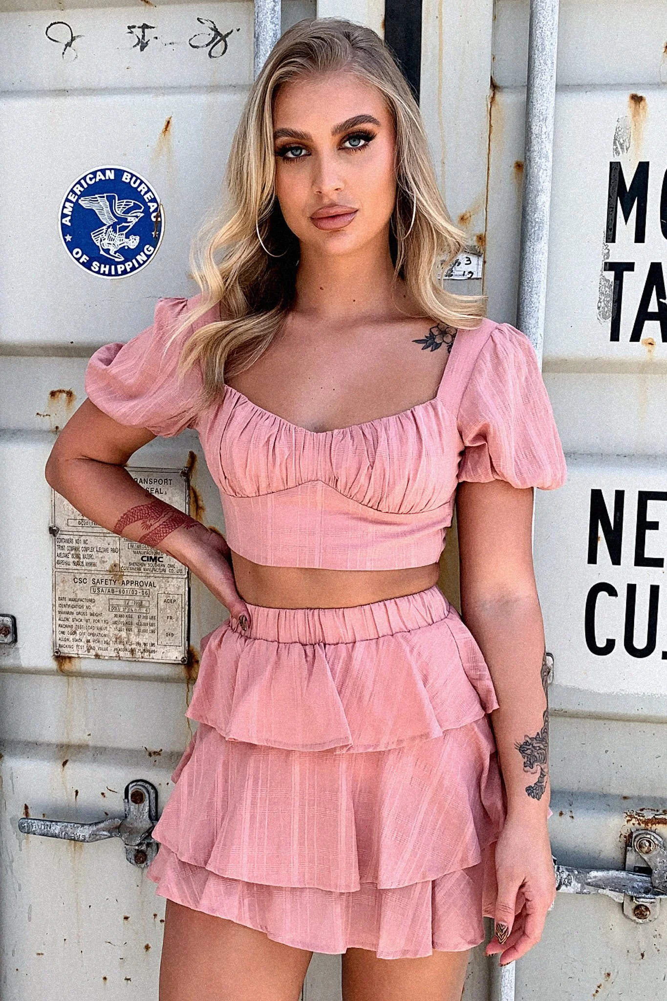 Zayn Skirt - Blush - XTXFMF