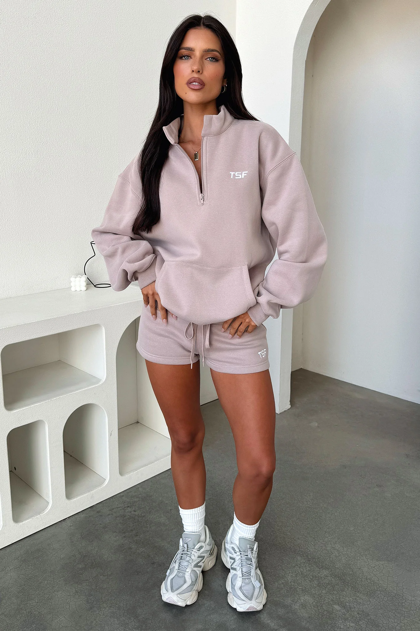 Kaztek Half Zip Sweater - Mocha - XTXFMF