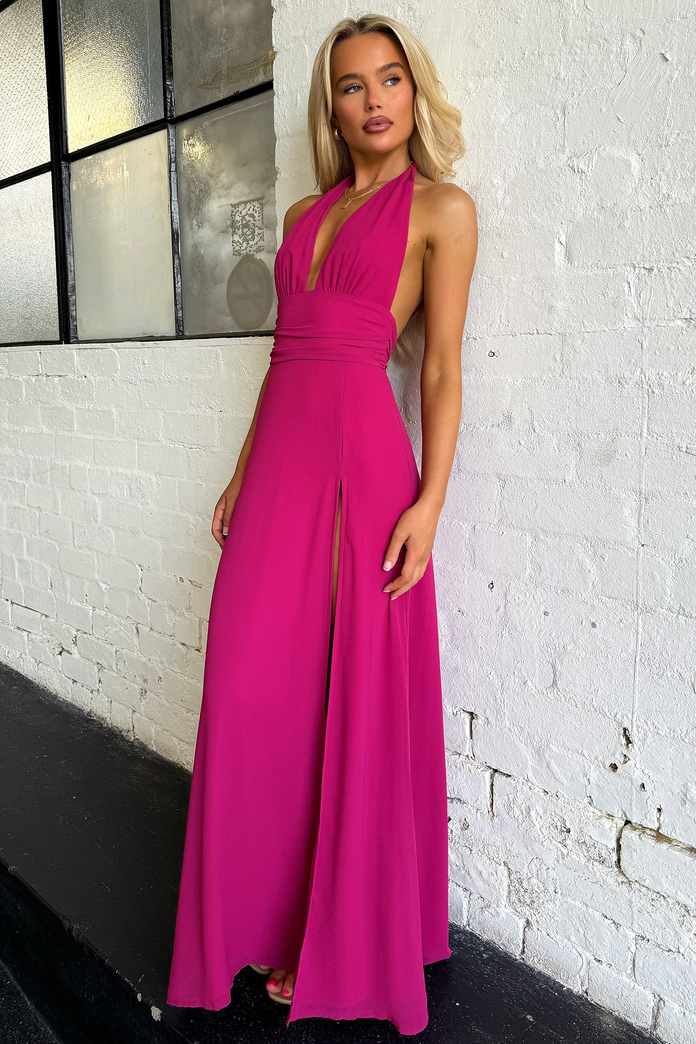 Elenor Maxi Dress - Wine - XTXFMF