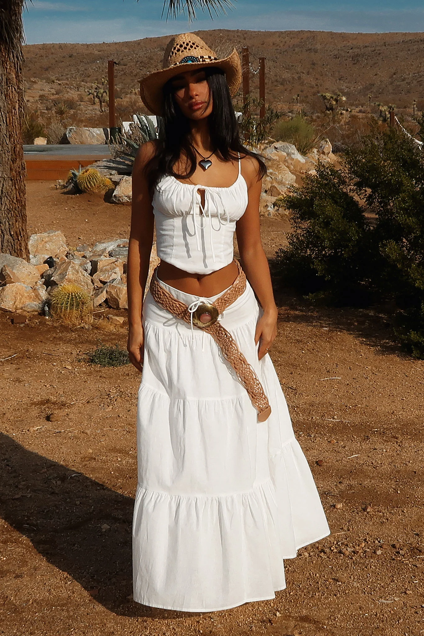 Barbados Linen Top - White - XTXFMF