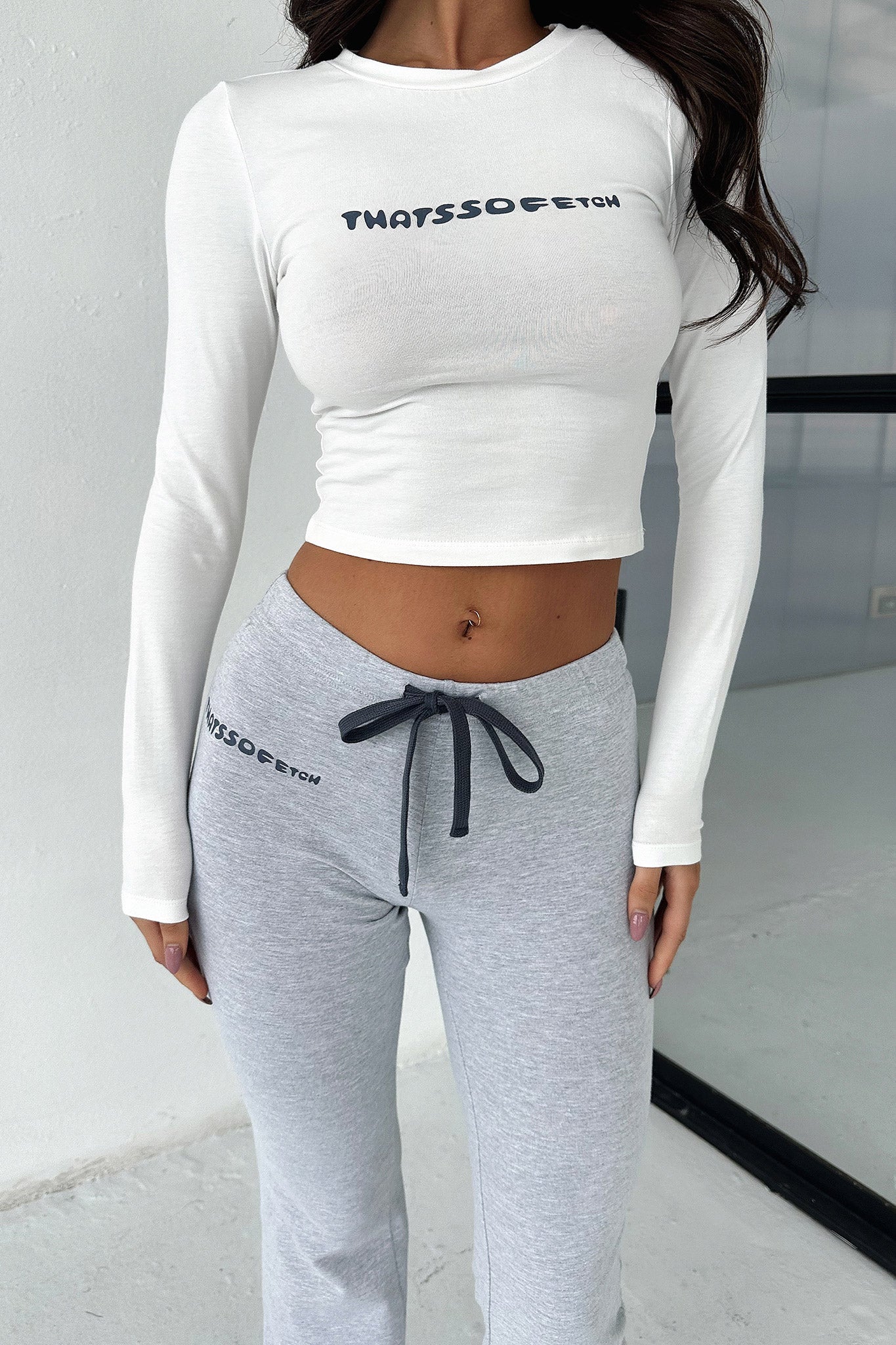 Bamba Long Sleeve Tee - White/Navy - XTXFMF