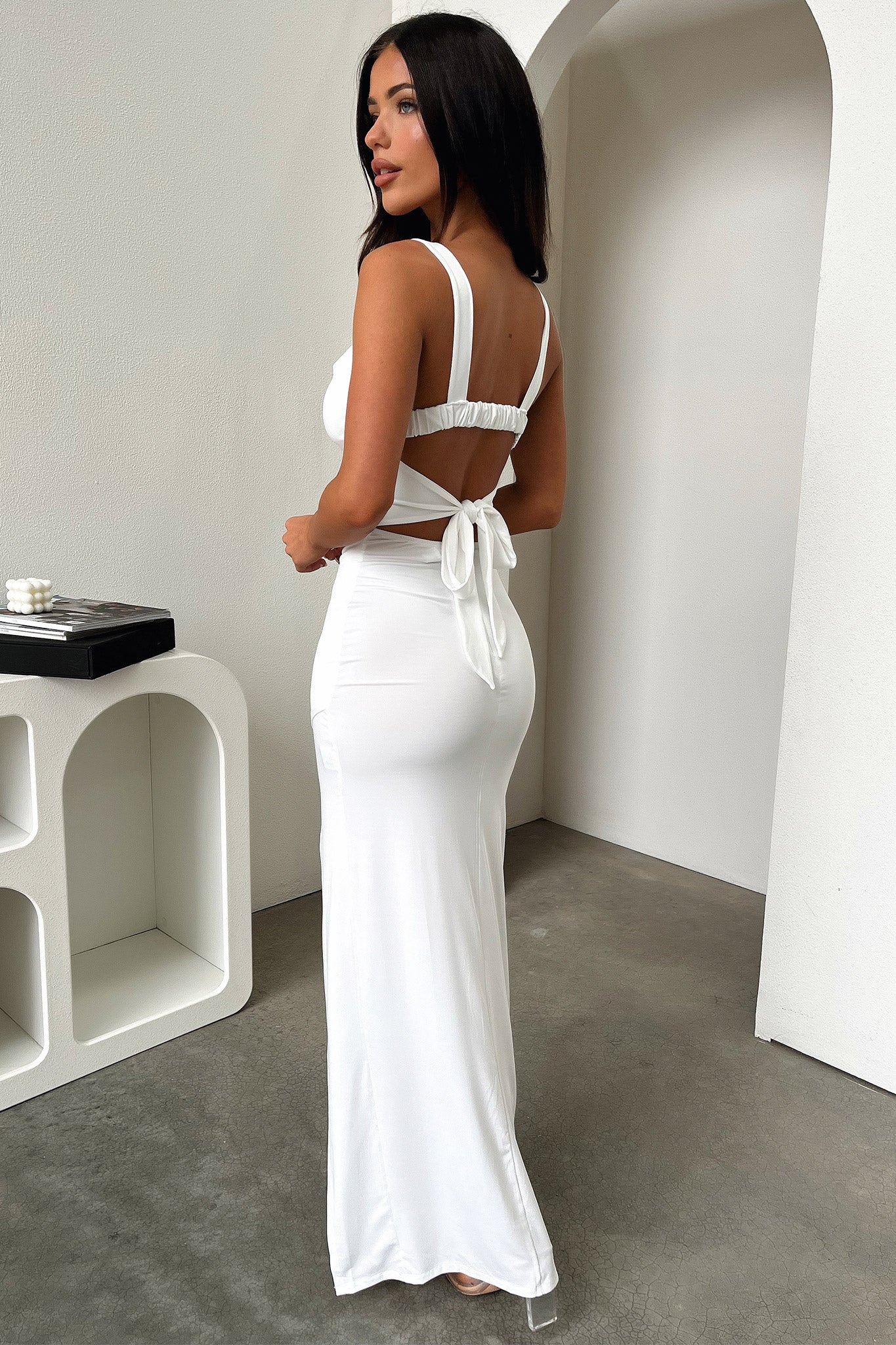 Calvary Maxi Dress - White - XTXFMF