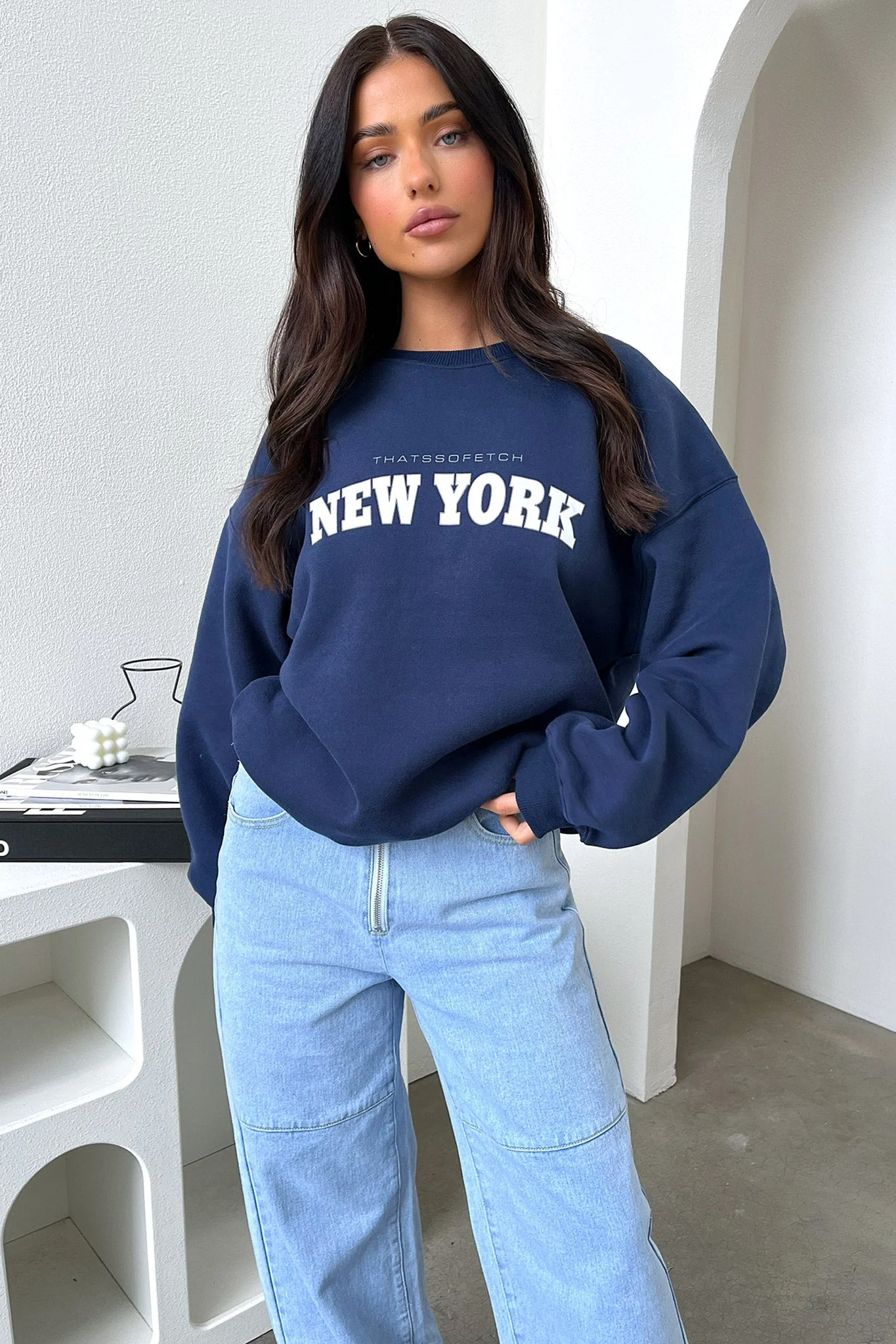 New York Crewneck - Navy - XTXFMF