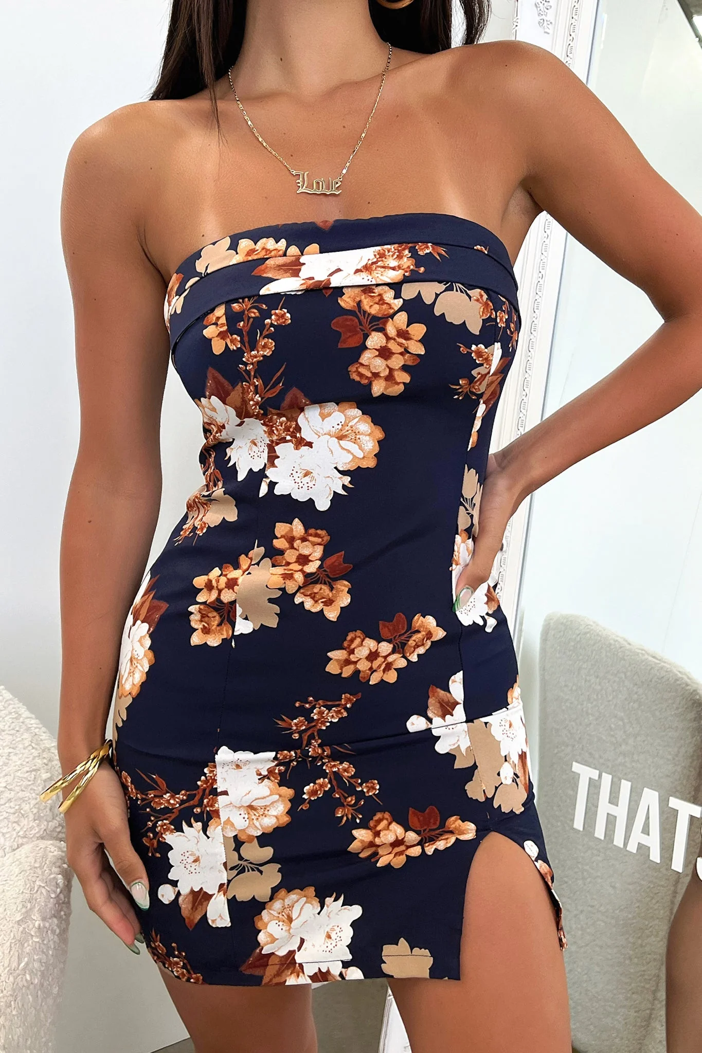Charms Dress - Navy Floral - XTXFMF