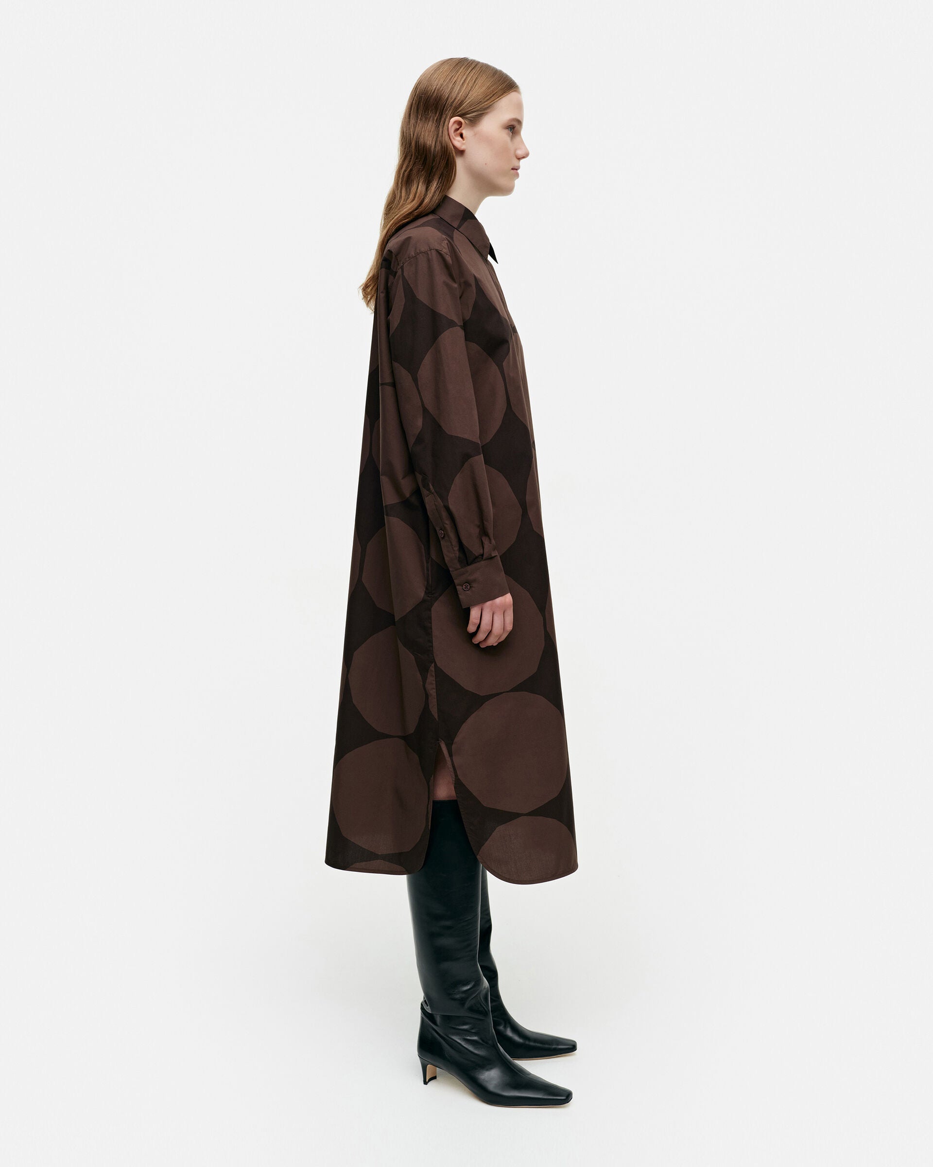 Marimekko Runoelma Kivet cotton poplin dress | Marimekko Outlet