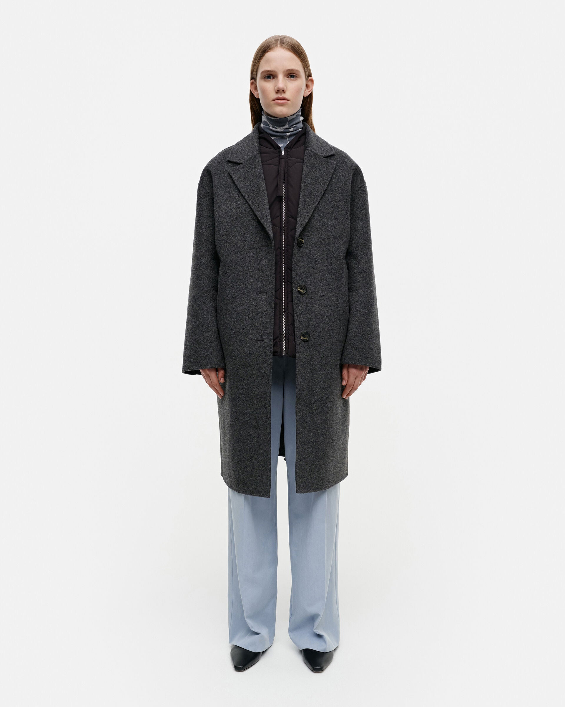 Marimekko Kapiteeli Solid wool coat | Marimekko Outlet