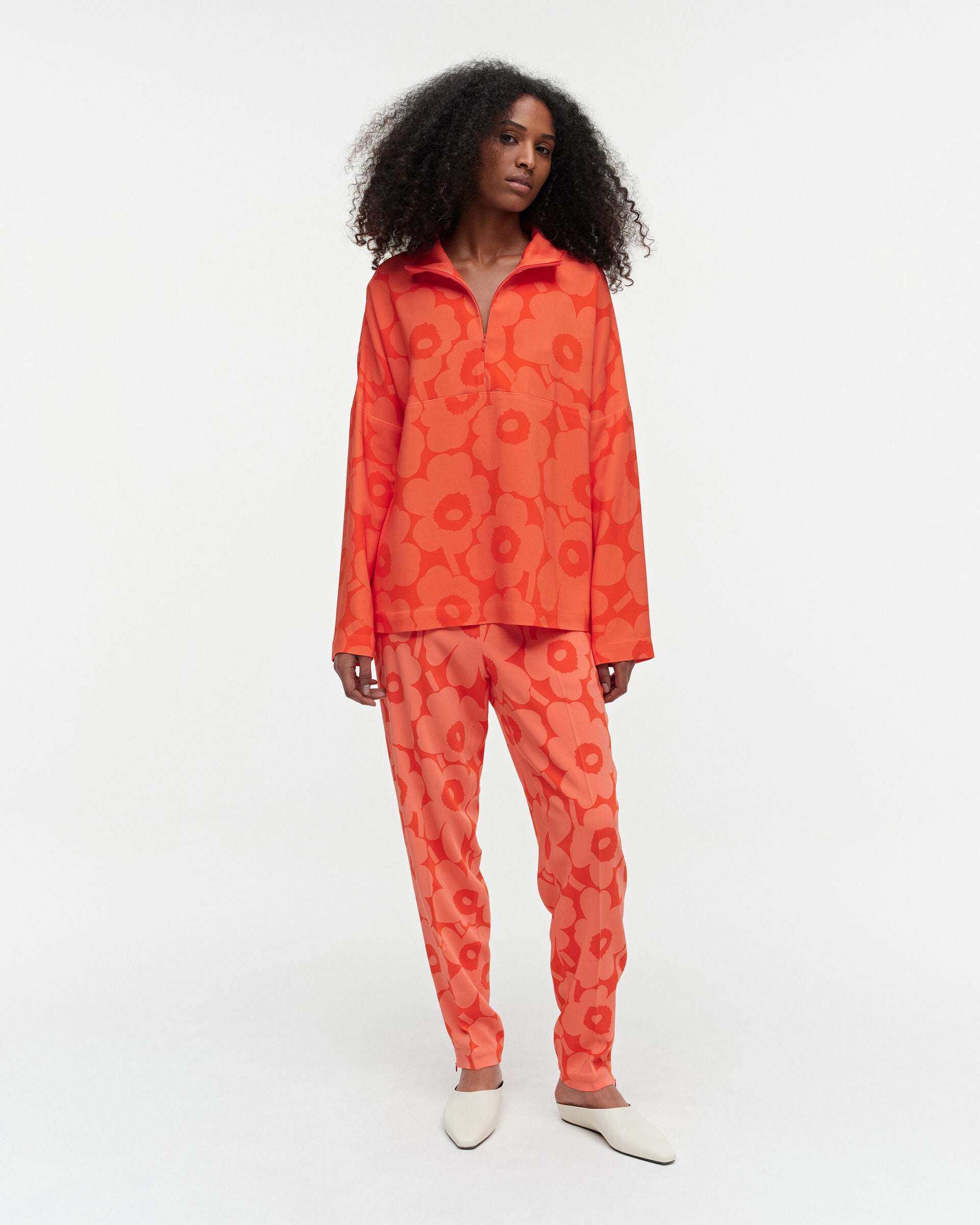 Marimekko Nelma Unikko viscose blouse | Marimekko Outlet