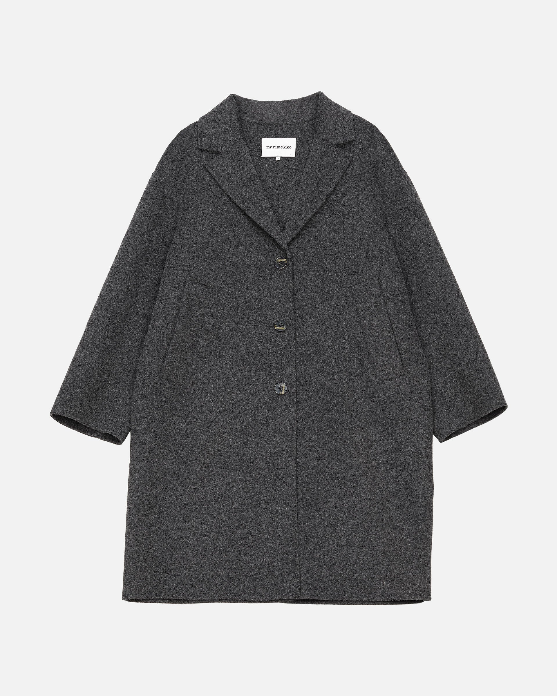 Marimekko Kapiteeli Solid wool coat | Marimekko Outlet