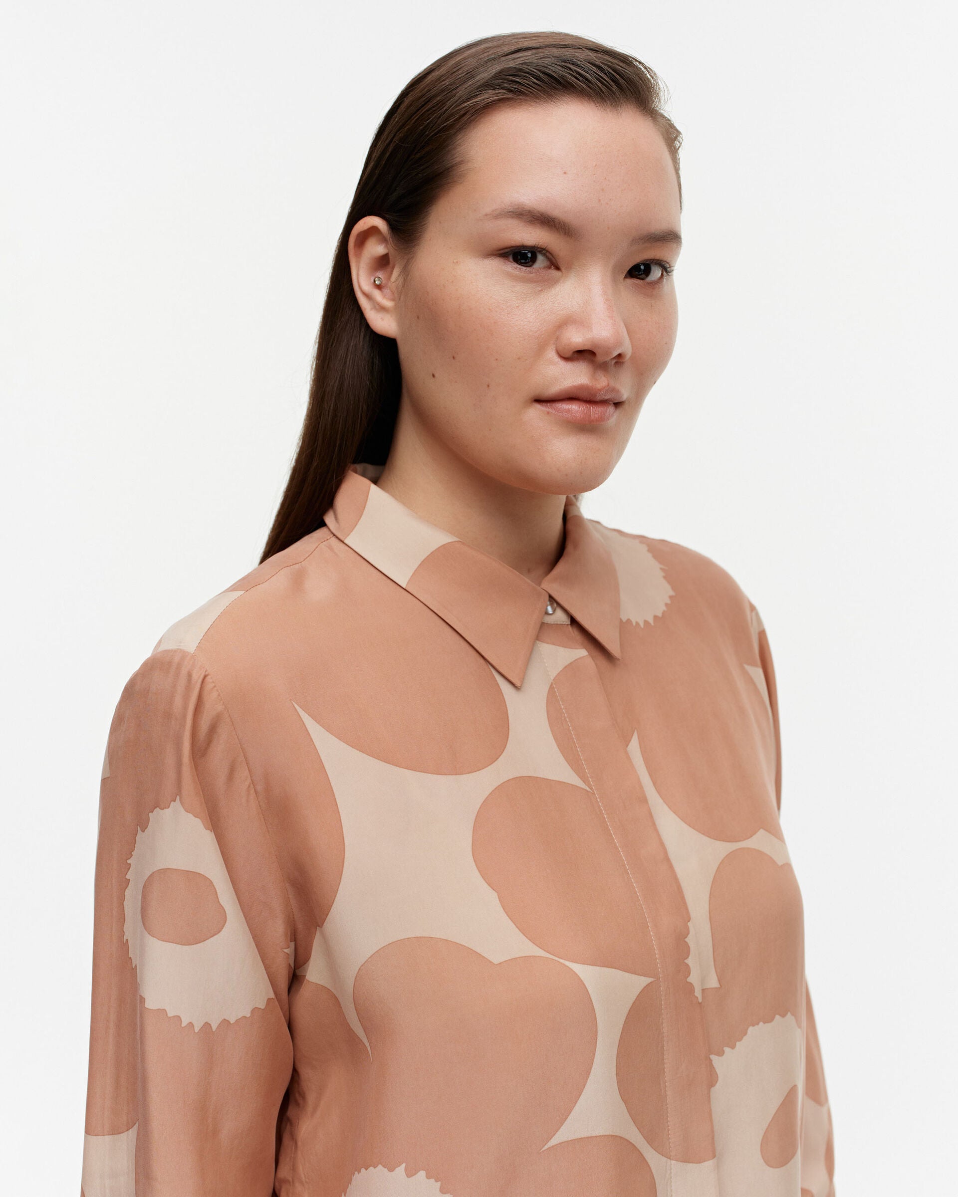 Marimekko V?rssy Unikko cupro-viscose shirt | Marimekko Outlet