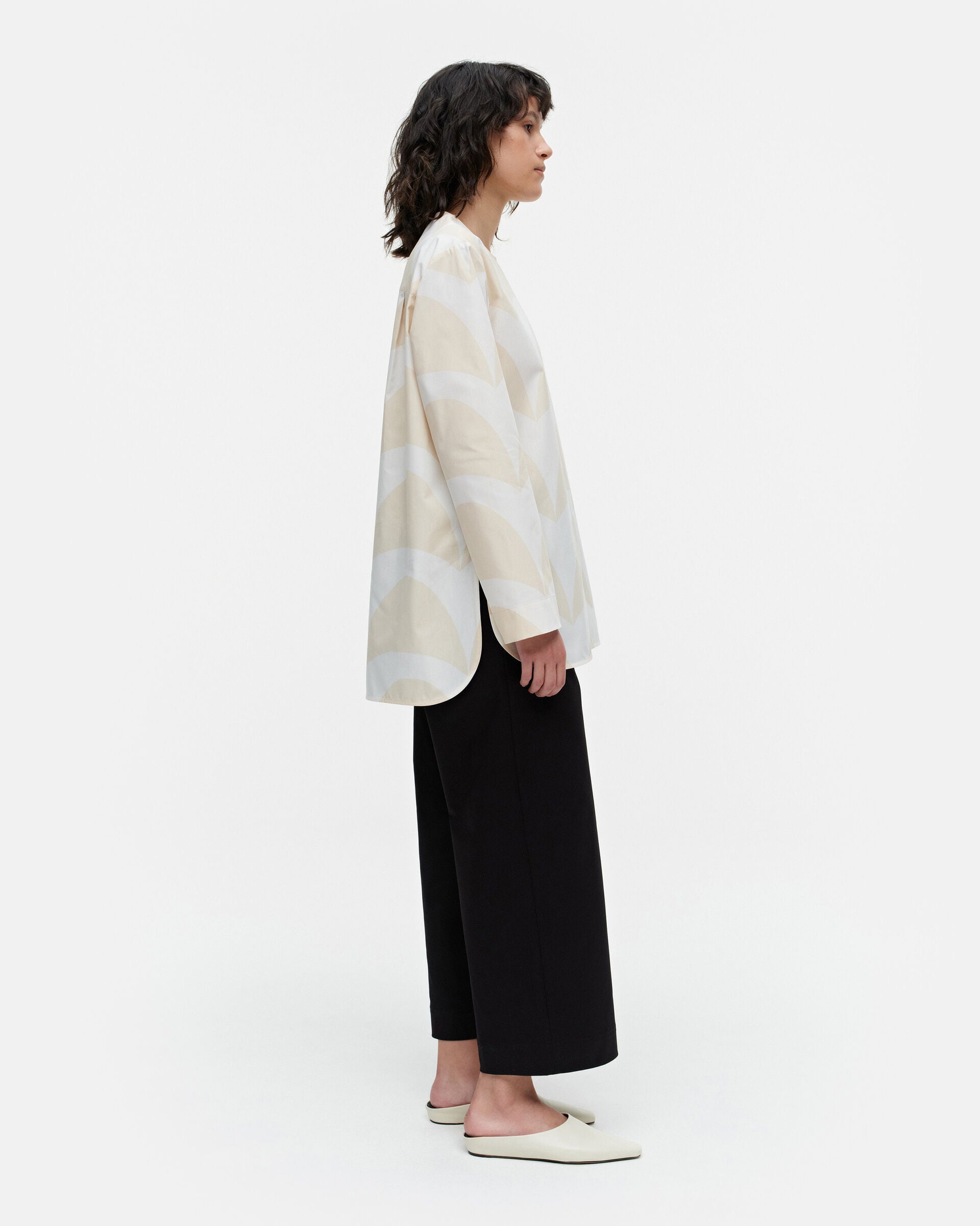 Marimekko Aspekti Iso Laine cotton poplin blouse | Marimekko Outlet