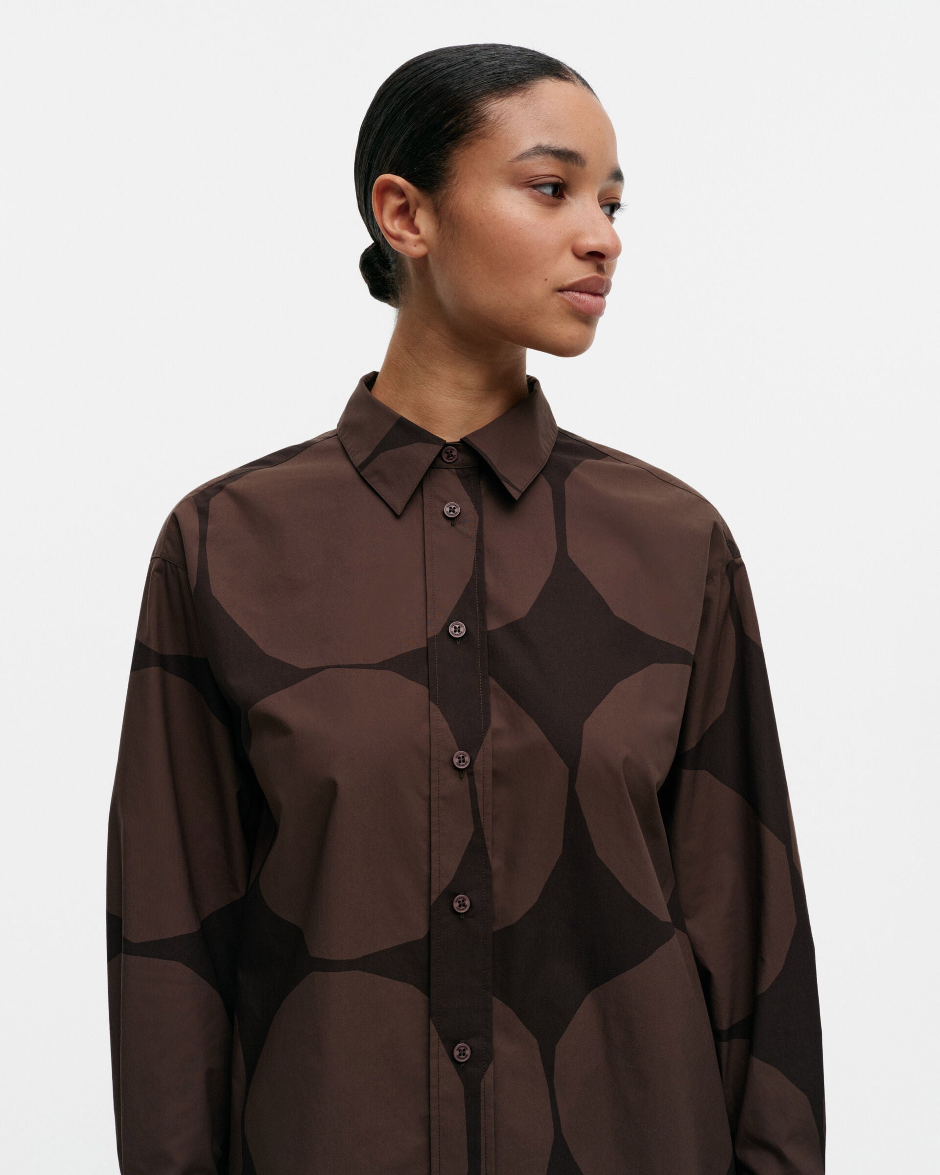 Marimekko Nila Kivet cotton poplin shirt | Marimekko Outlet