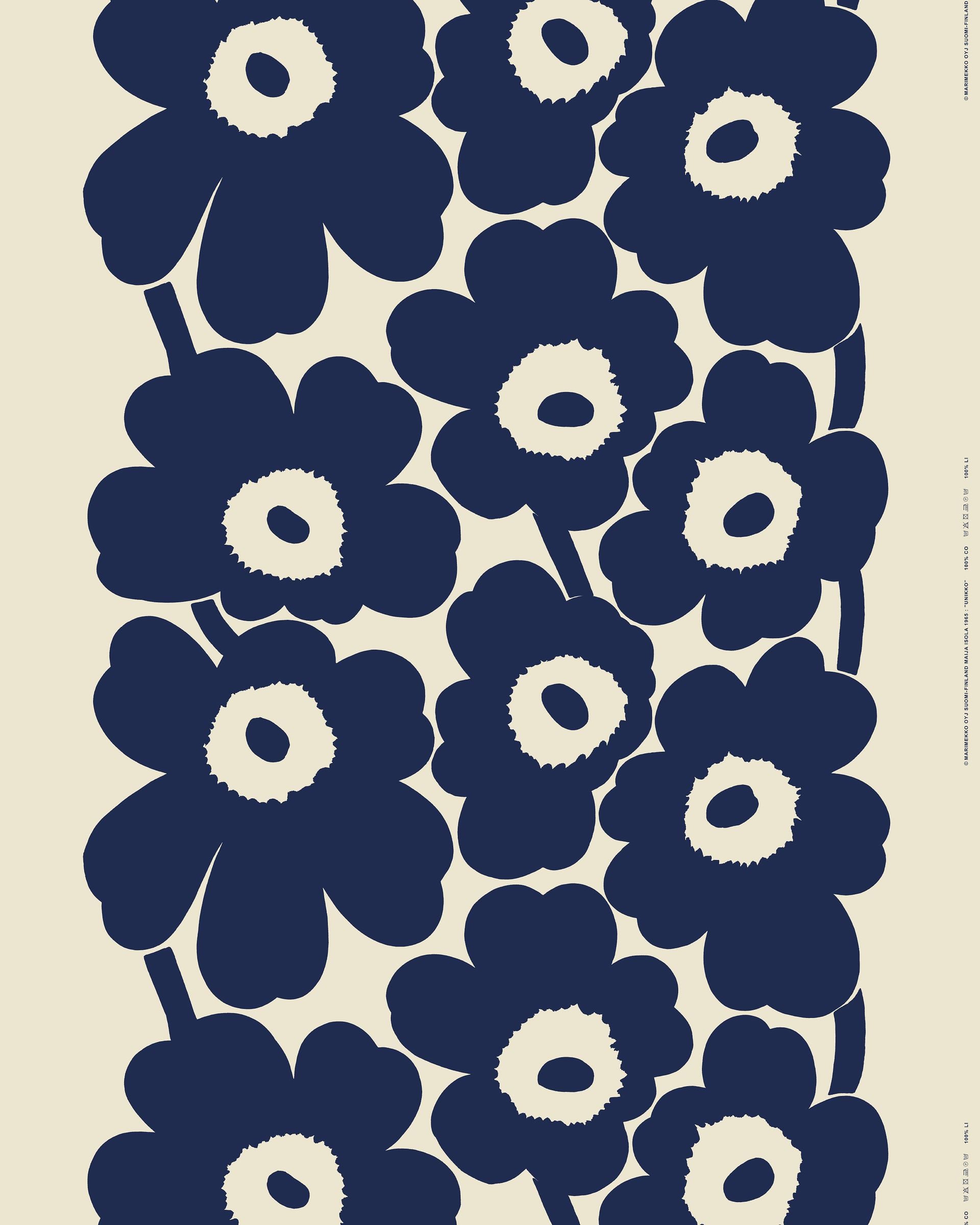 Marimekko Unikko linen fabric | Marimekko Outlet