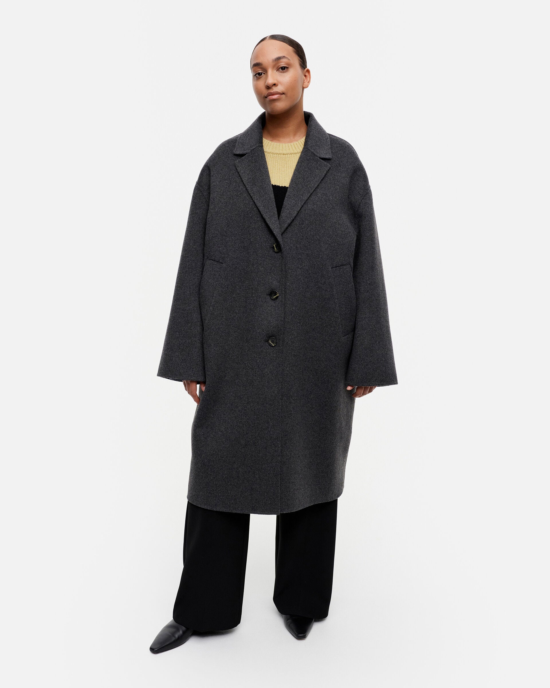 Marimekko Kapiteeli Solid wool coat | Marimekko Outlet