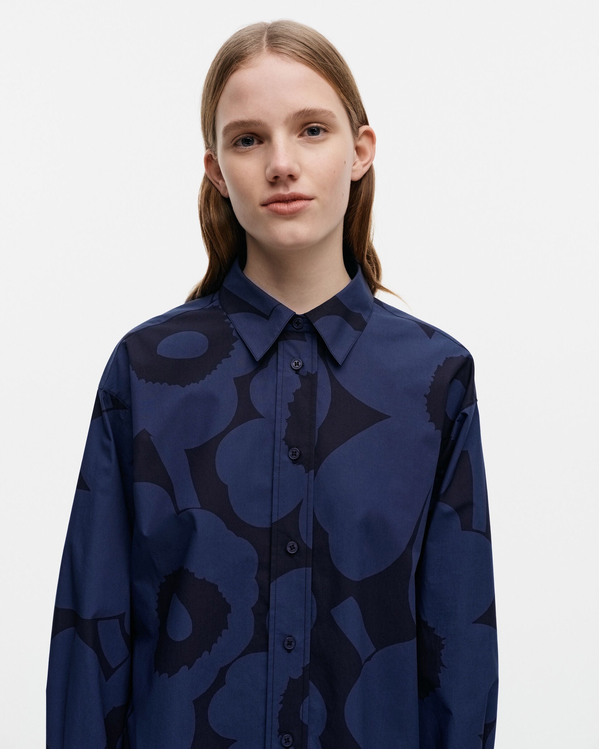 Marimekko Nila Unikko cotton poplin shirt | Marimekko Outlet