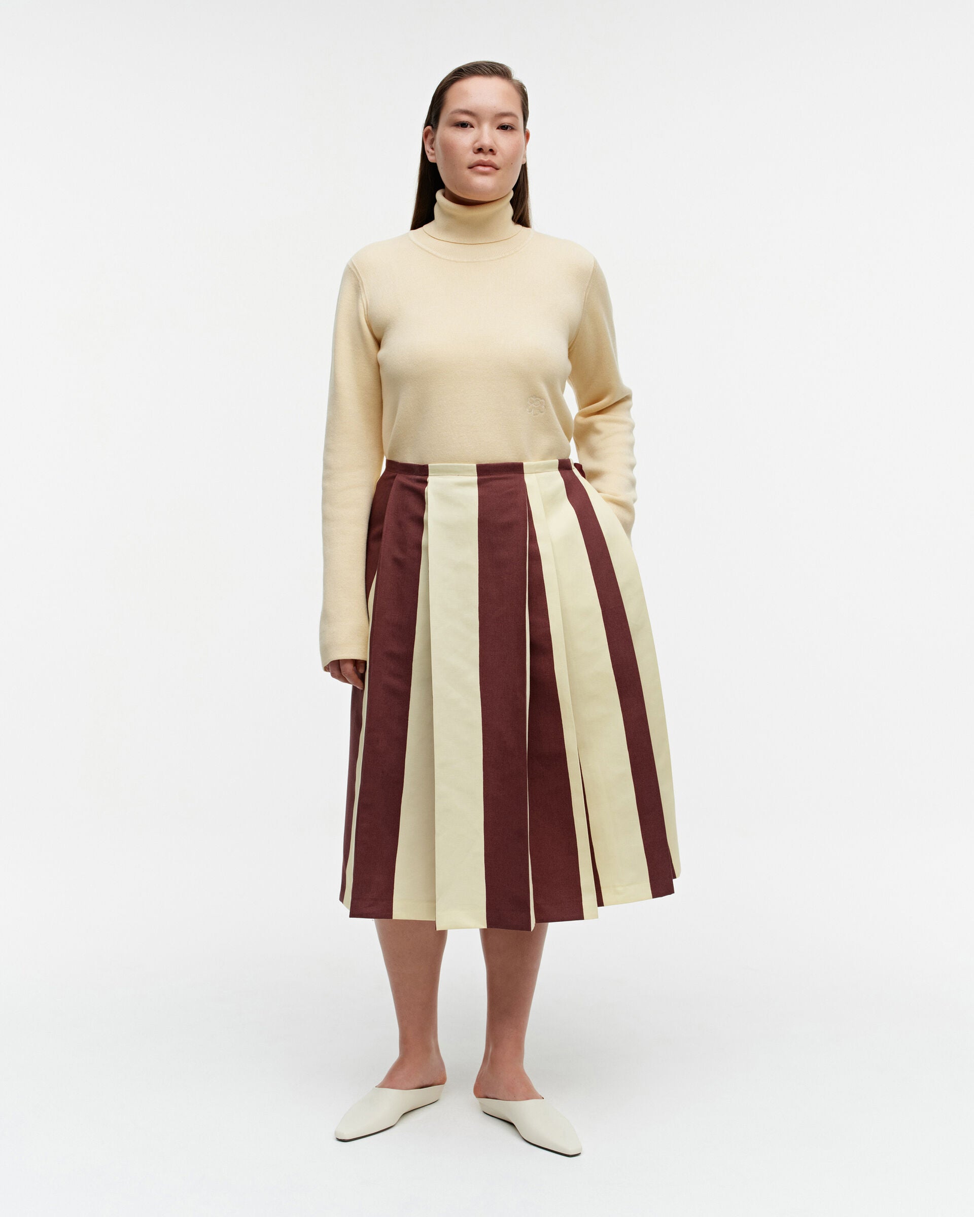 Marimekko Ainut Maalis cotton-linen skirt | Marimekko Outlet