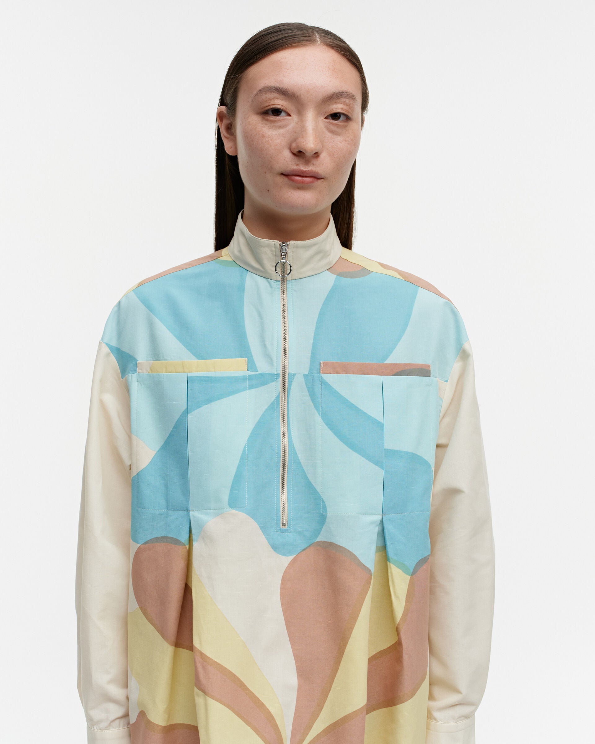 Marimekko Futuristi Meduusa cotton-linen dress | Marimekko Outlet