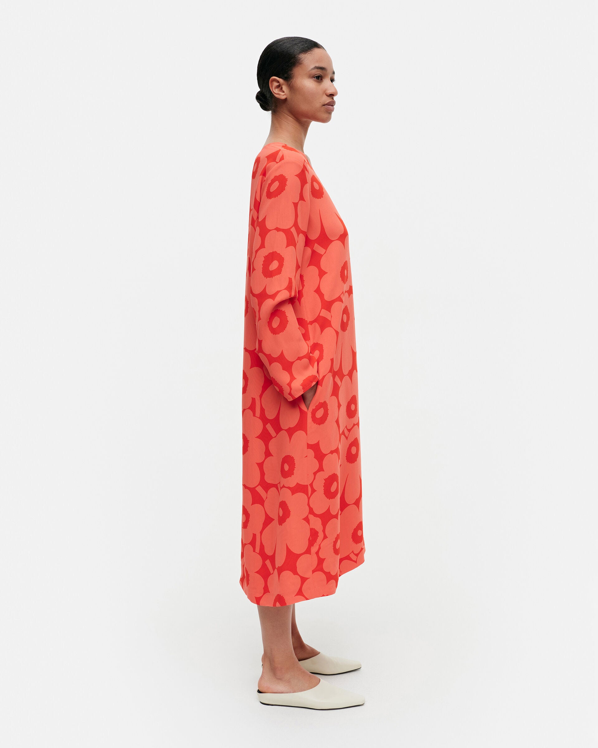 Marimekko Emmakaisa Unikko viscose dress | Marimekko Outlet