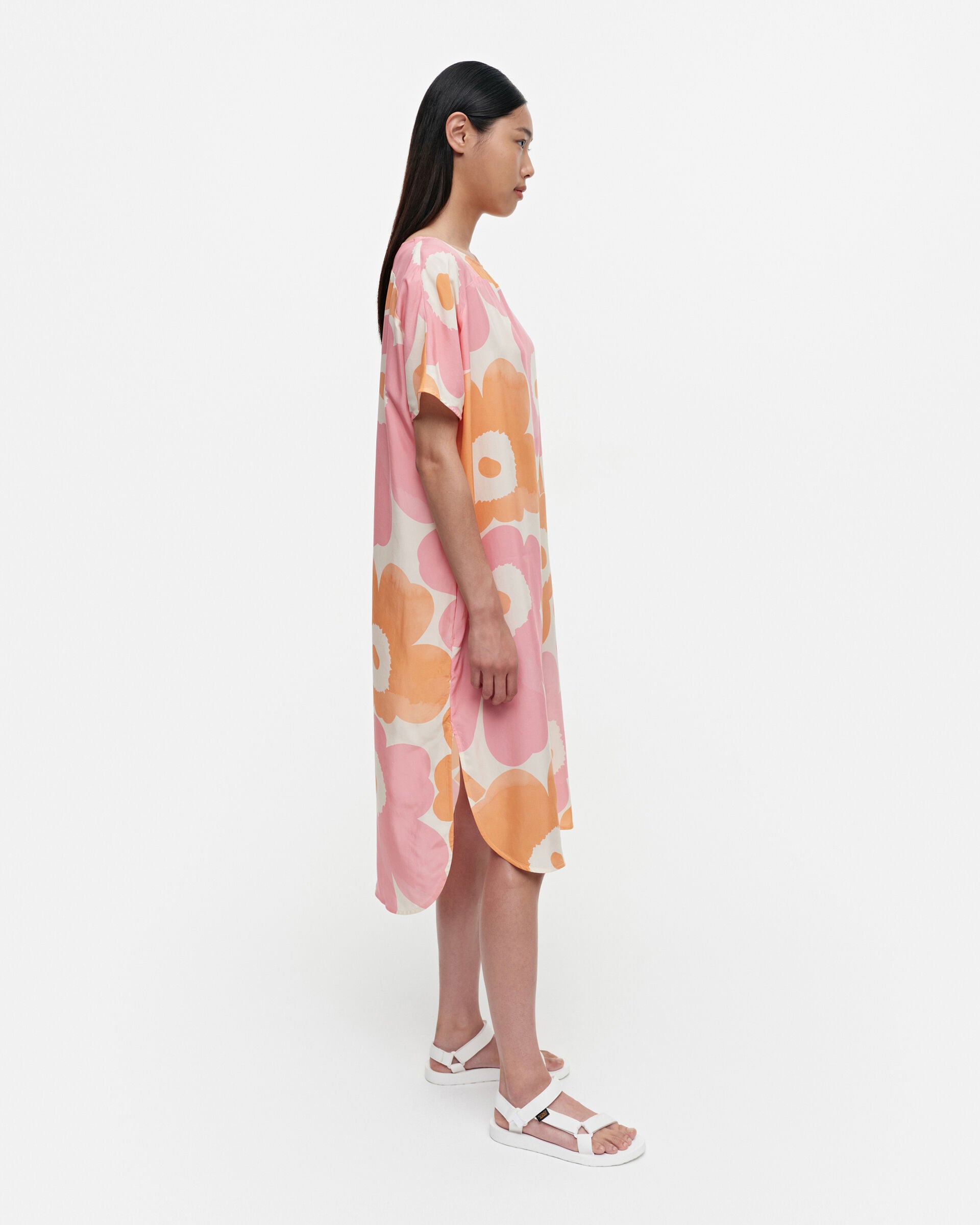 Marimekko Majus Unikko cupro blend dress | Marimekko Outlet