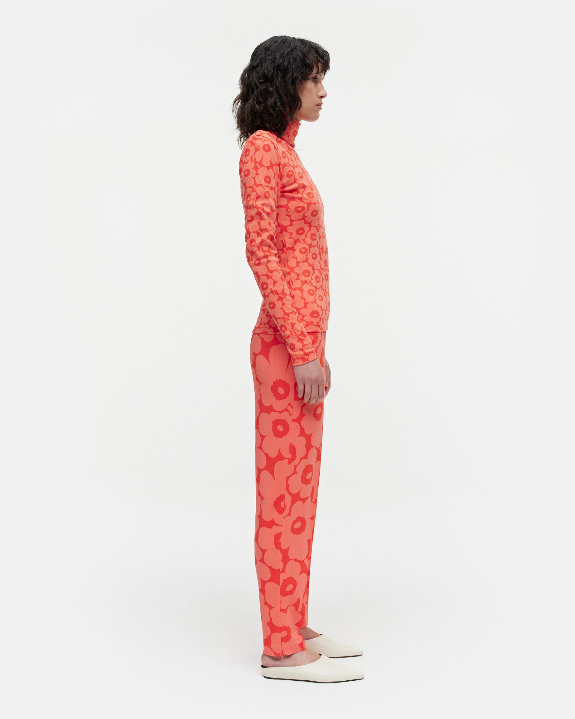 Marimekko Pilke Unikko jersey turtleneck top | Marimekko Outlet