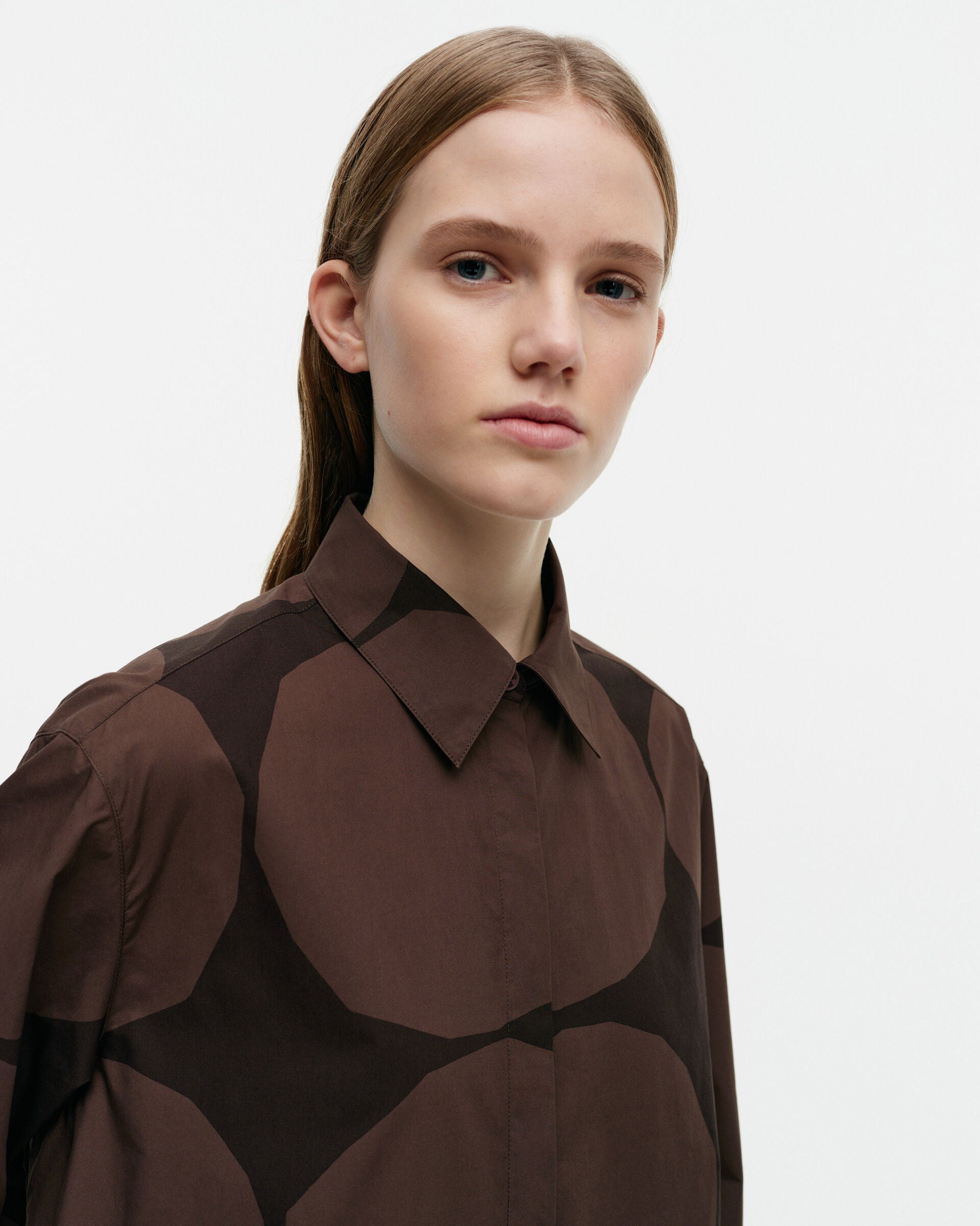 Marimekko Runoelma Kivet cotton poplin dress | Marimekko Outlet