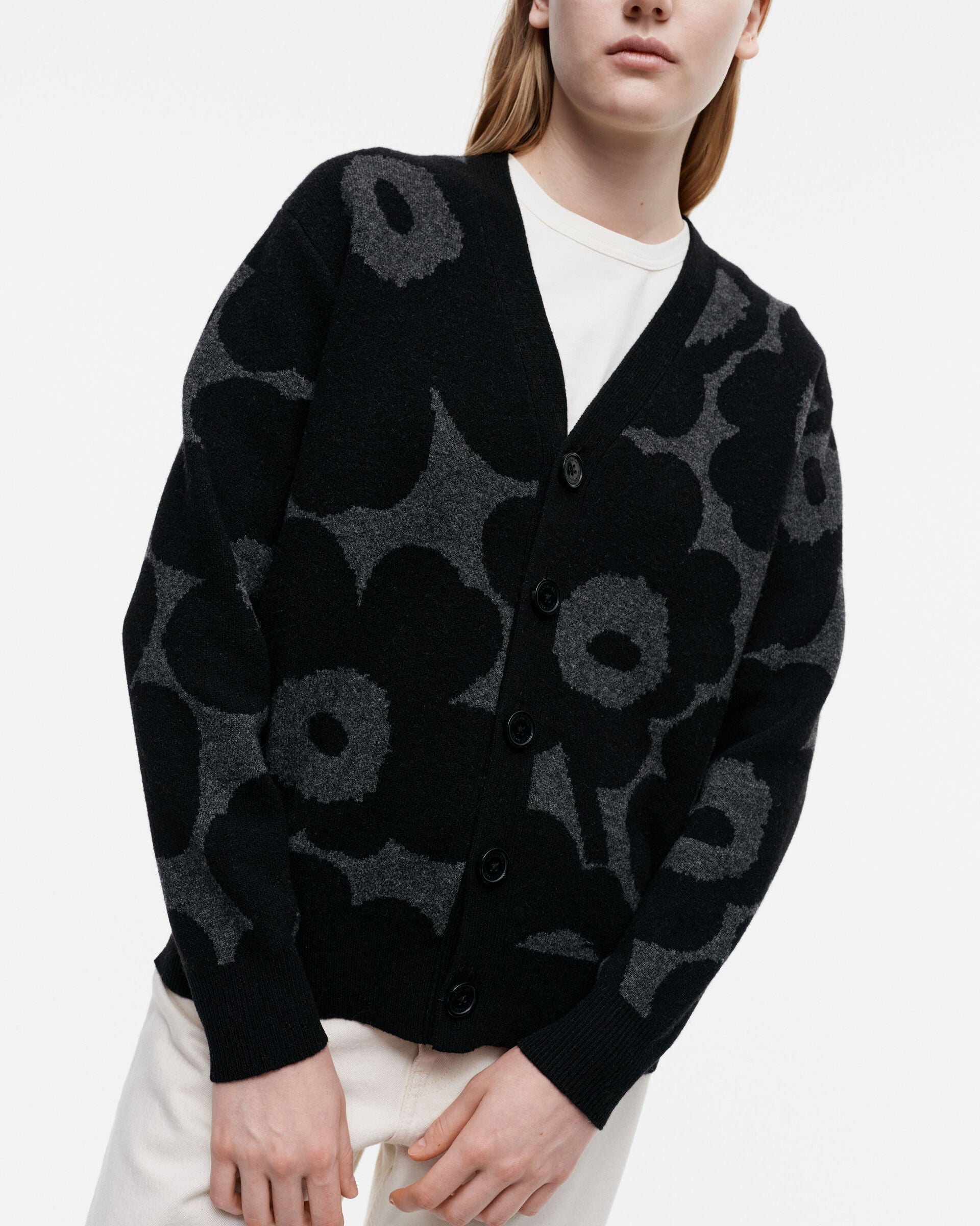 Marimekko Sif Unikko wool cardigan | Marimekko Outlet