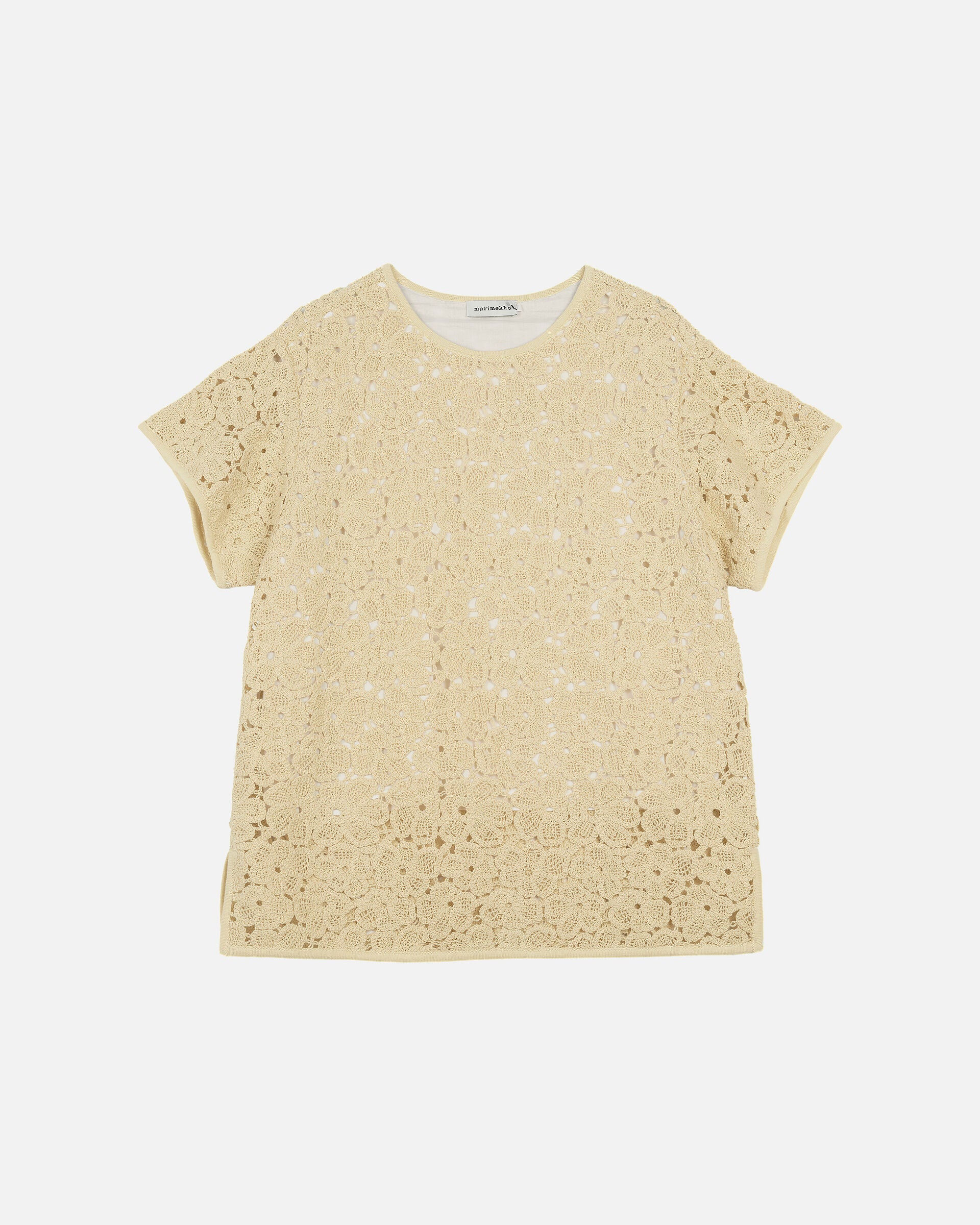 Marimekko Rahkel Unikko knitted cotton t-shirt | Marimekko Outlet