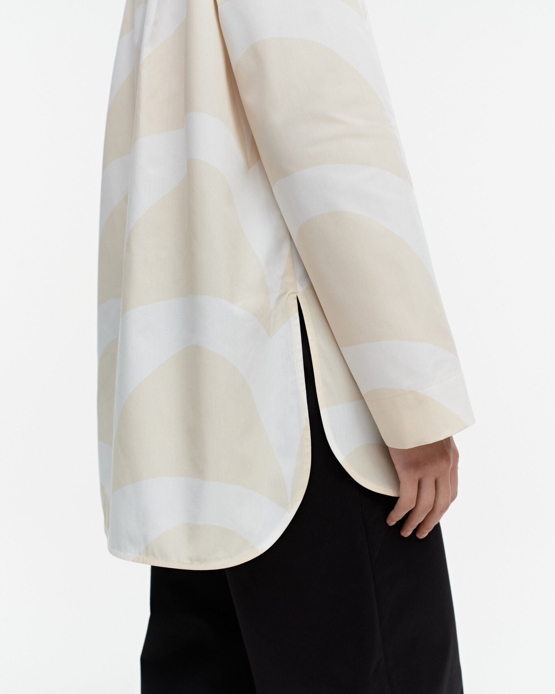 Marimekko Aspekti Iso Laine cotton poplin blouse | Marimekko Outlet