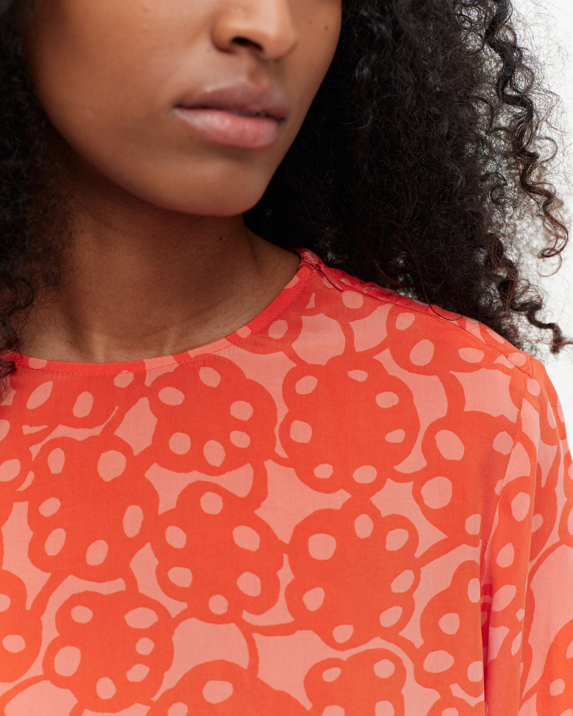 Marimekko Kromi Rentukka cupro blouse | Marimekko Outlet