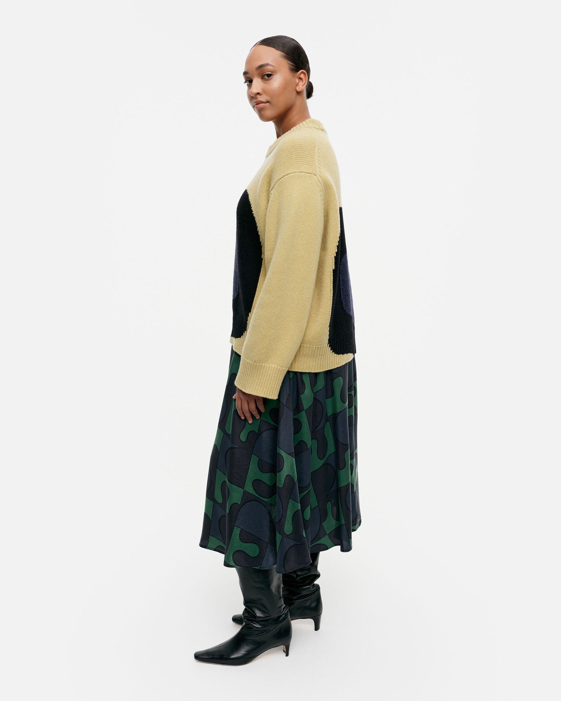 Marimekko Kolonni Seireeni knitted wool pullover | Marimekko Outlet