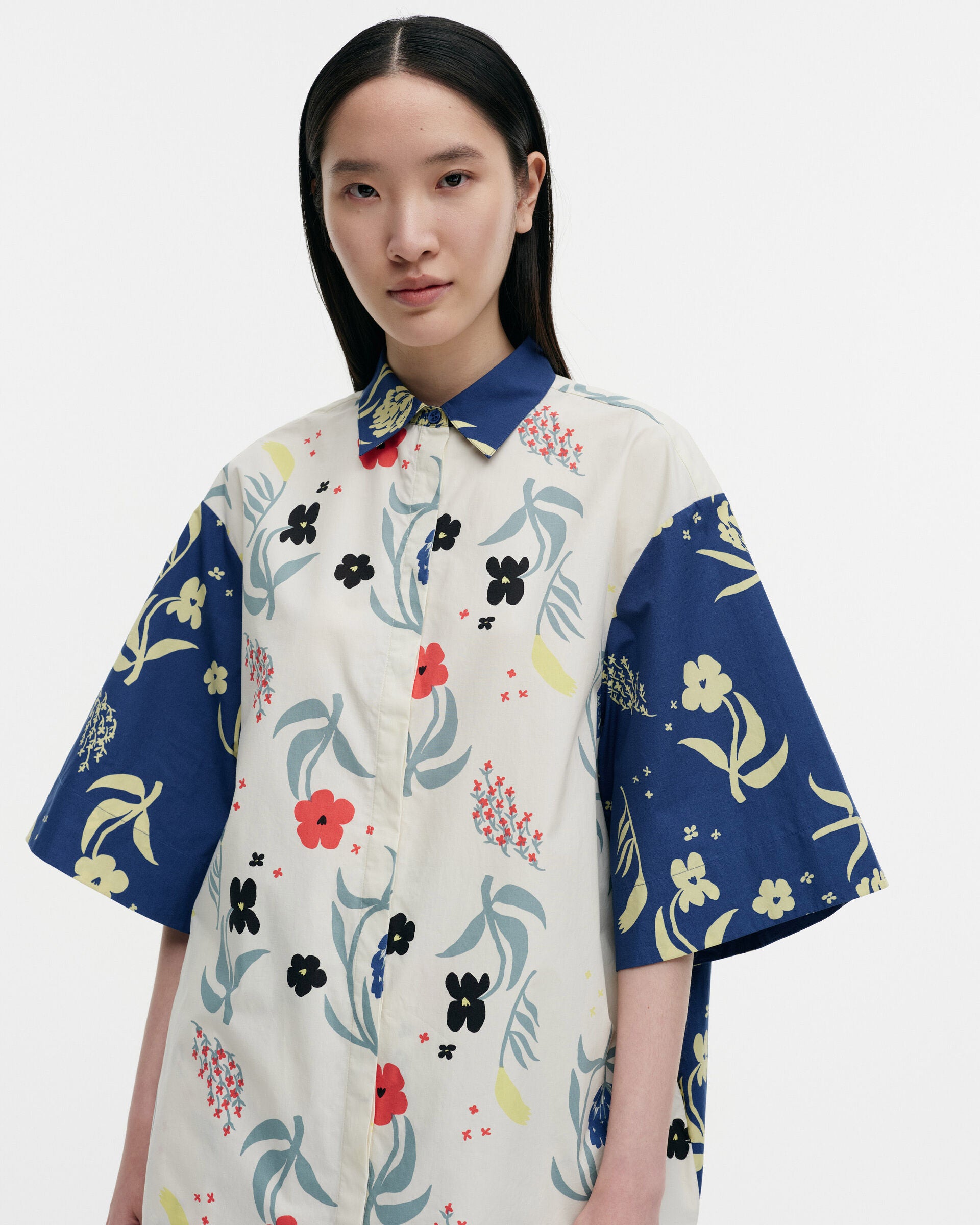 Marimekko Fasadi Herbaario cotton poplin dress | Marimekko Outlet