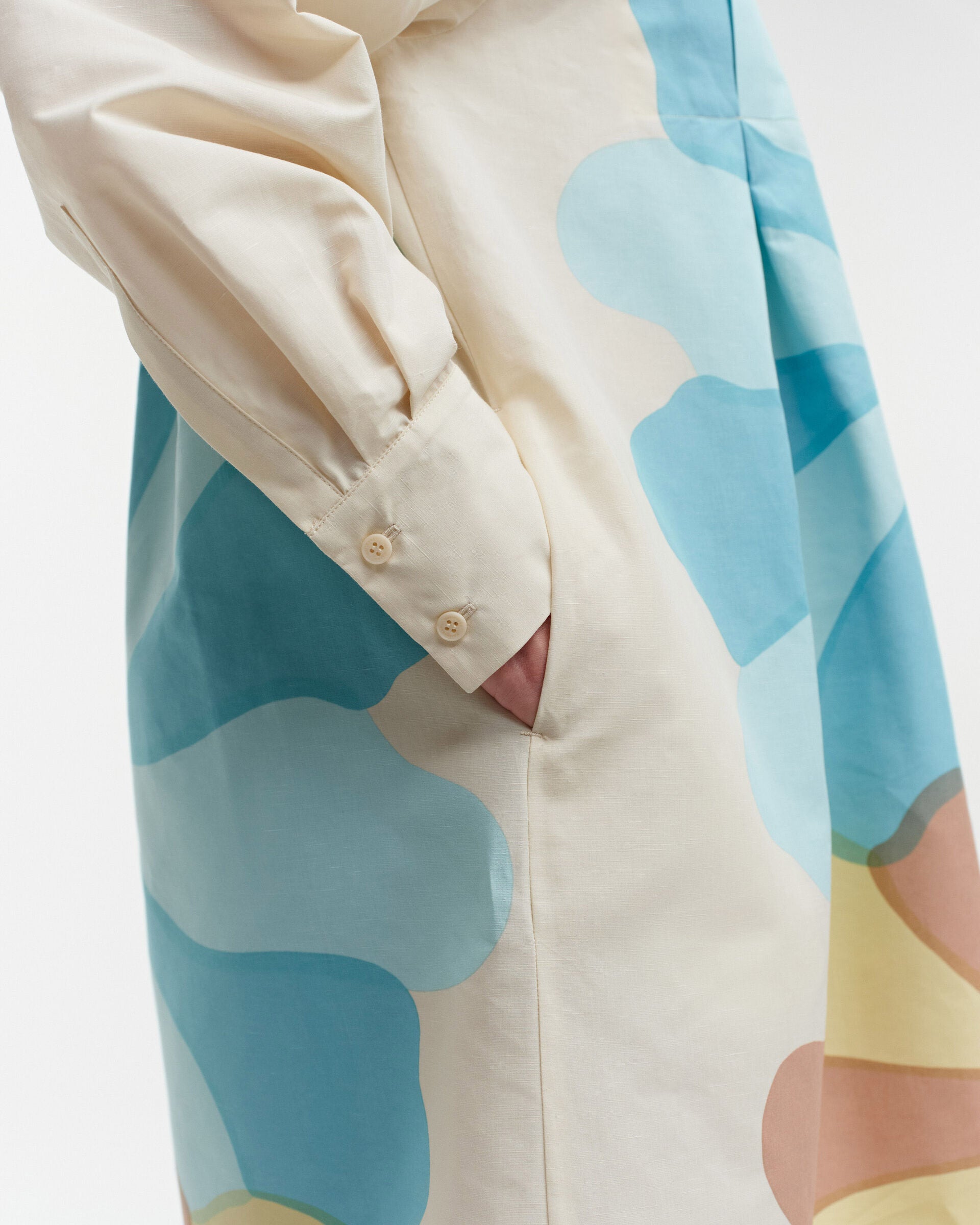 Marimekko Futuristi Meduusa cotton-linen dress | Marimekko Outlet