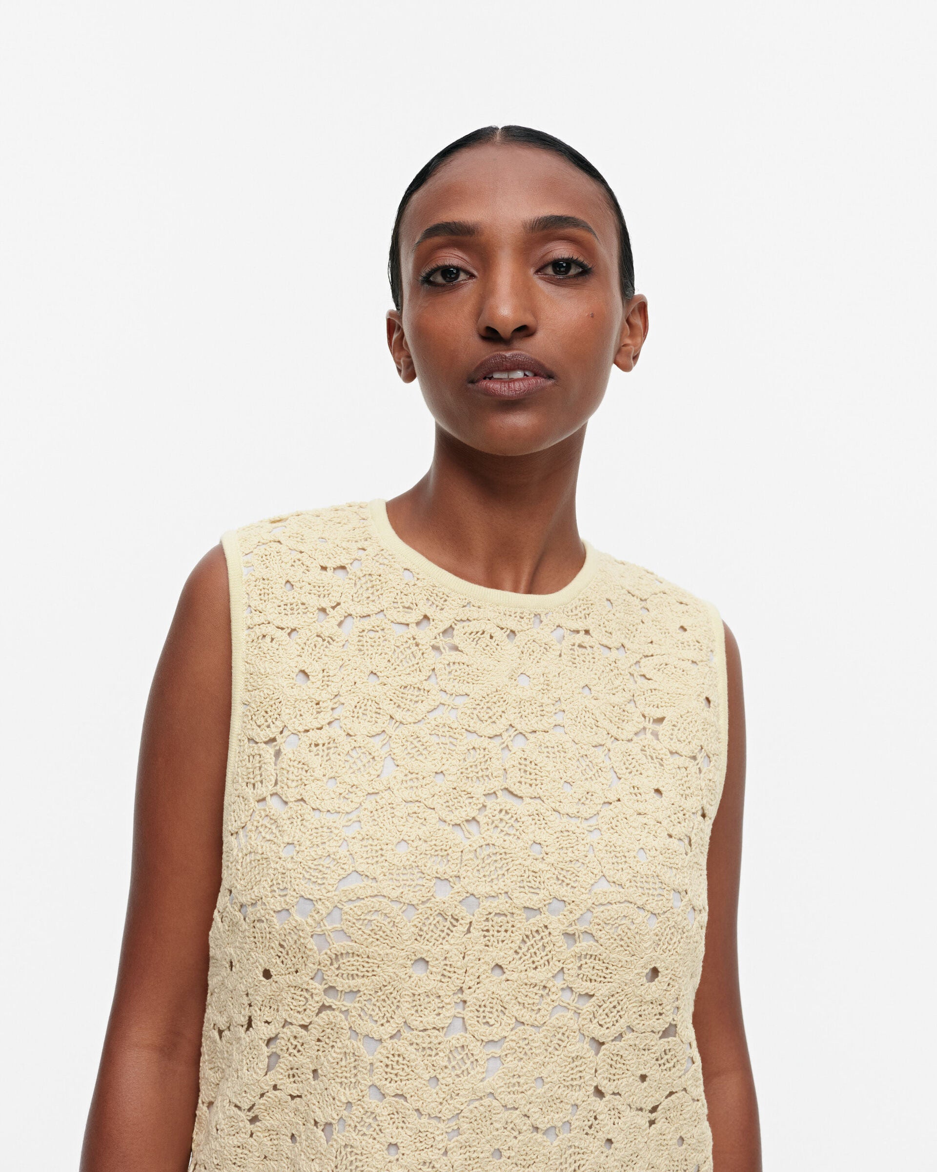 Marimekko Ranso Unikko knitted cotton dress | Marimekko Outlet